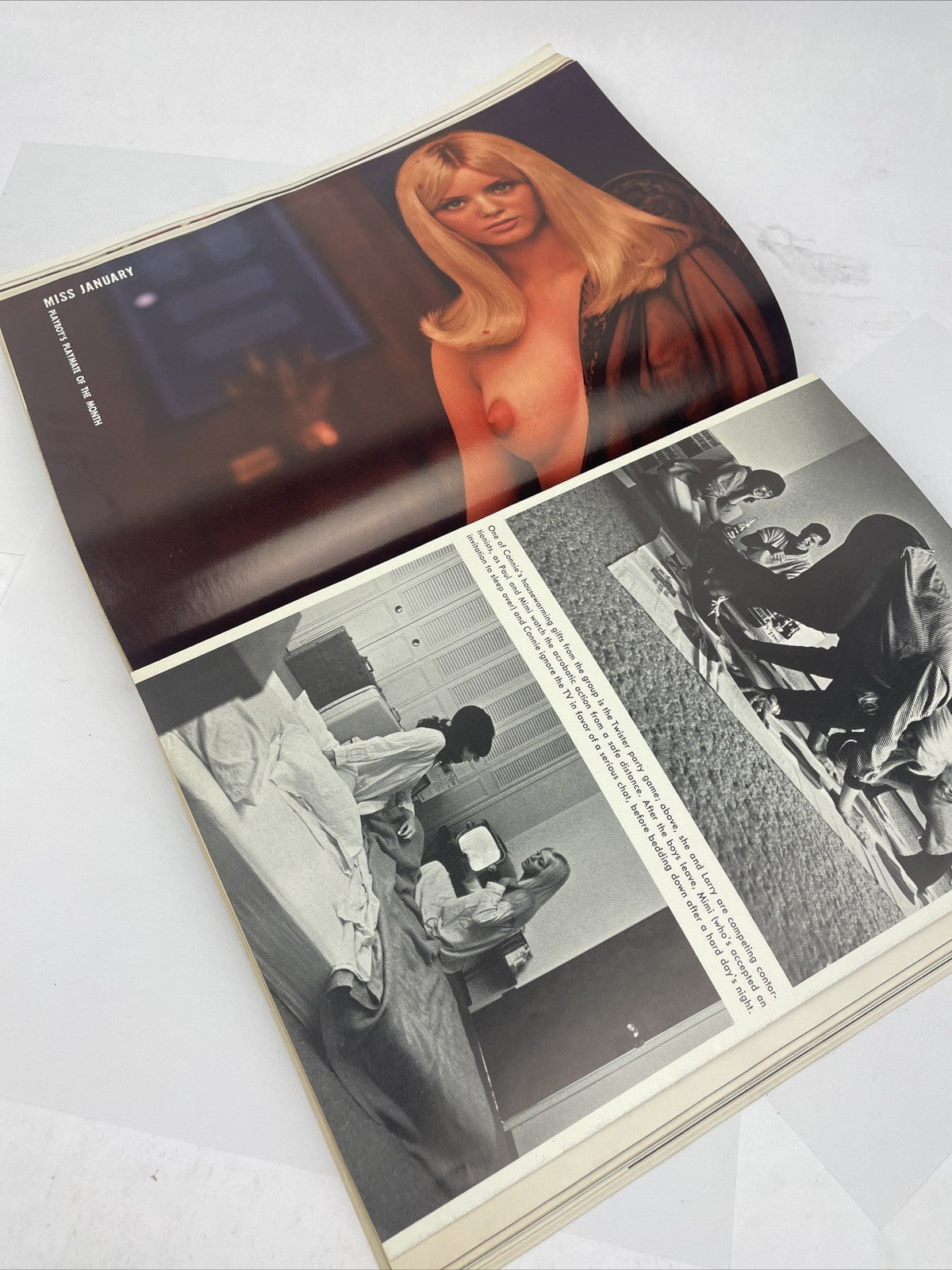 Playboy Magazine - January  1968 - Vargas Art Centerfold Included Norman Mailer