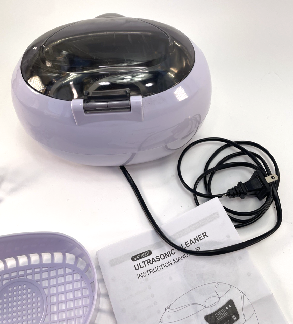 Stainless Steel Ultrasonic Cleaner Jewelry Watch Glasses Coin Cleaning Machine