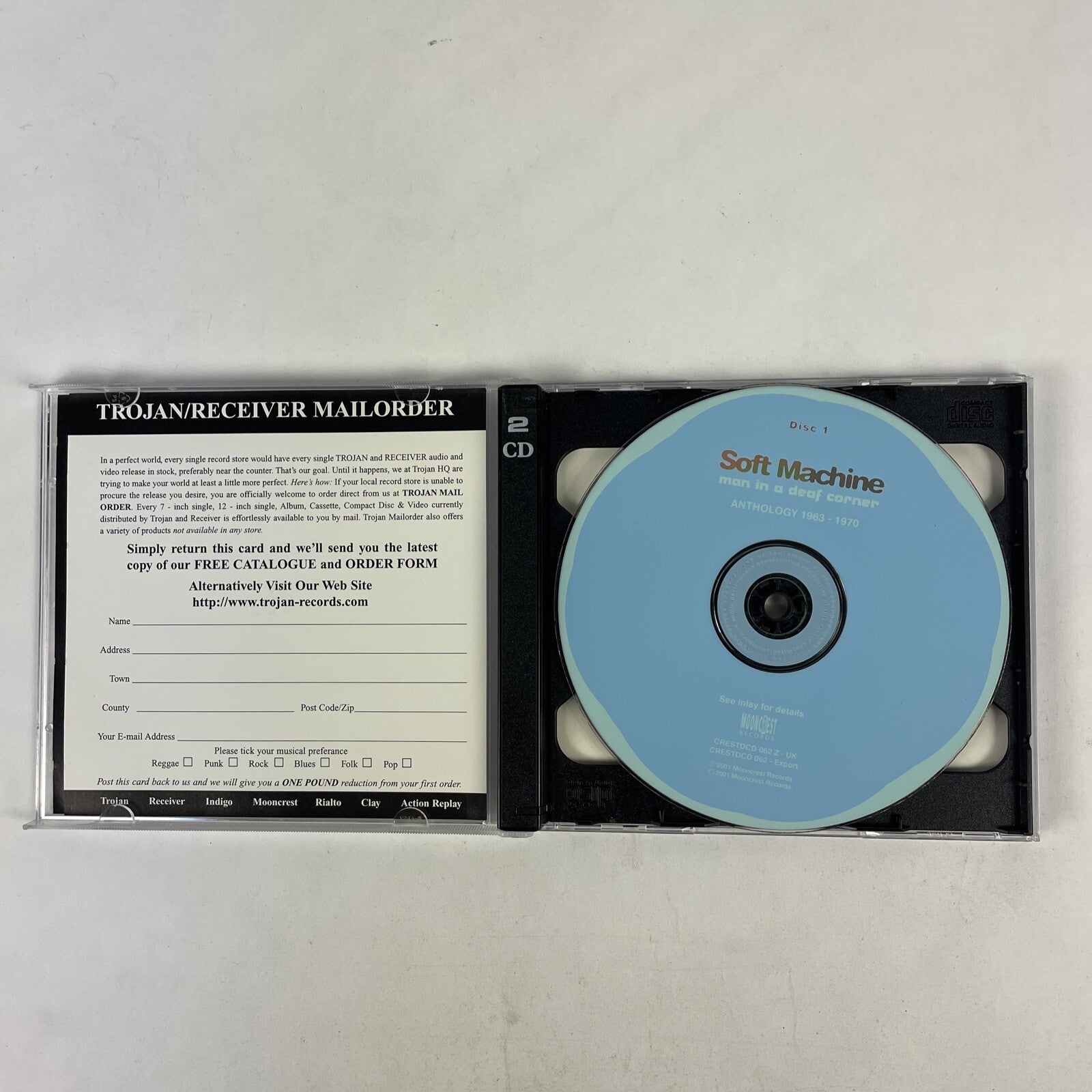 Soft Machine - Man in a Deaf Corner: Anthology 1963-1970 2 CD Set (2001)  #29