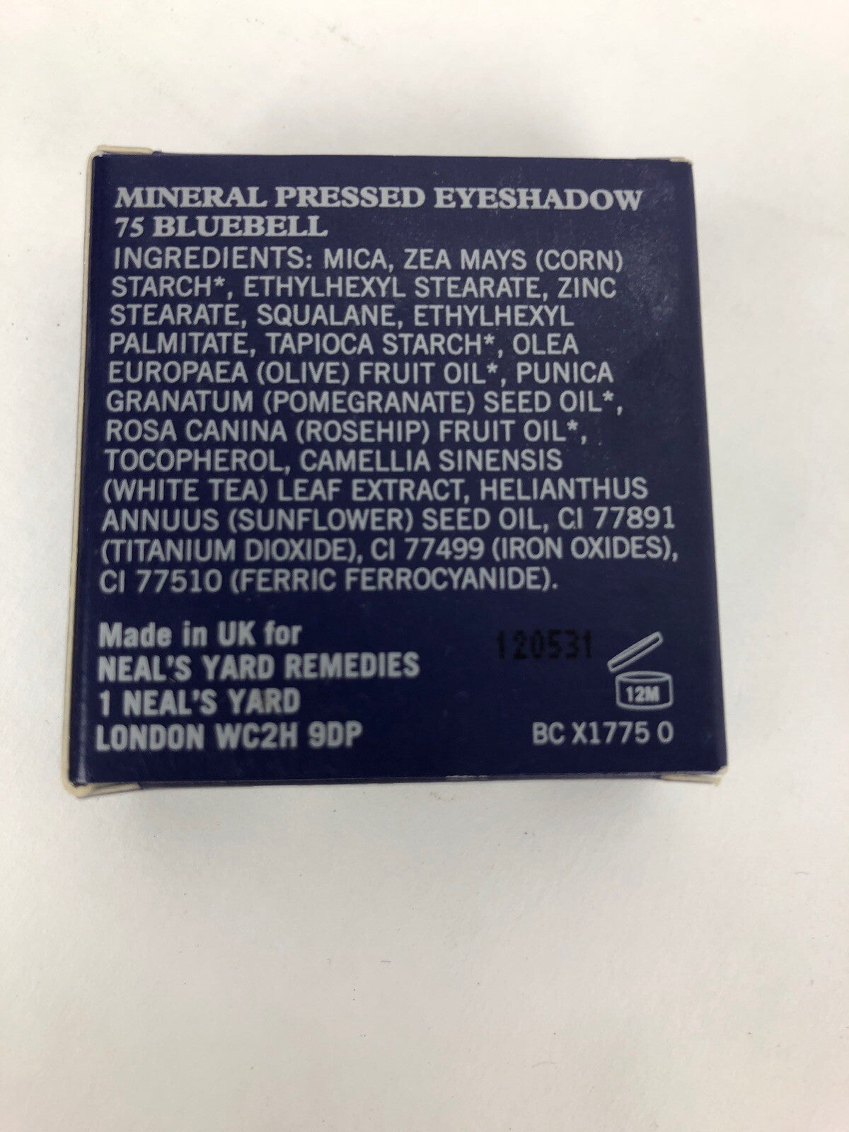 Neal’s Yard Remedies Organic Mineral Eyeshadow 0.07oz 2g Color 75 Bluebell