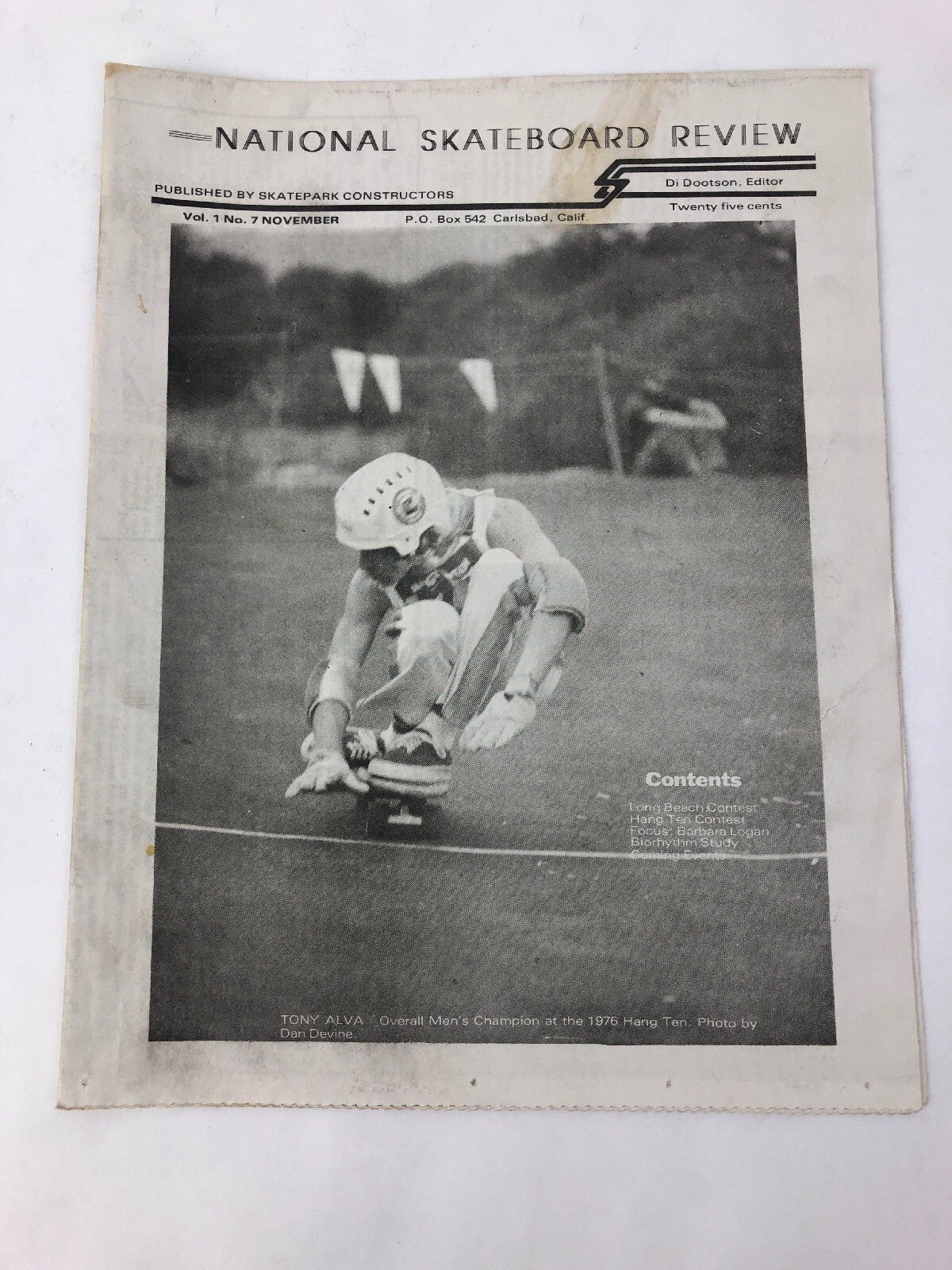 Rare 1970’s Skateboarding Media - National Skateboard Review - Tony Alva Cover
