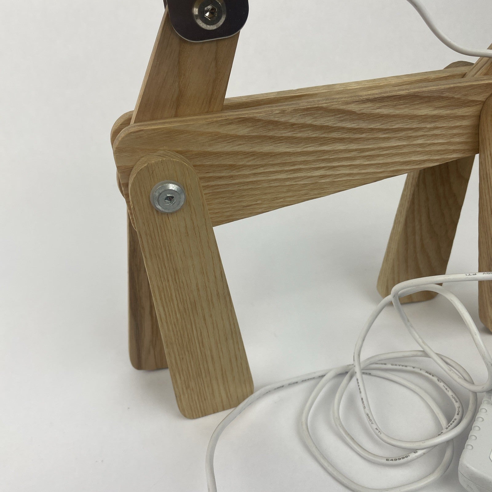 Hroome Wooden Dog LED Desk Lamp Adjustable Articulated Folding Bedside Night Lig