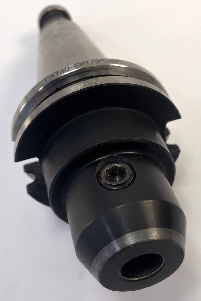 HPI America CAT40 HEM 1/2" - 65 CNC Collet Chuck Tool Holder + USST Pull Stud