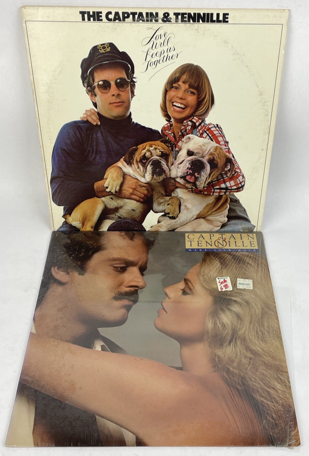 2 x Captain & Tennille “ Love Will Keep Us Together ”  + " Make Your Move " LP