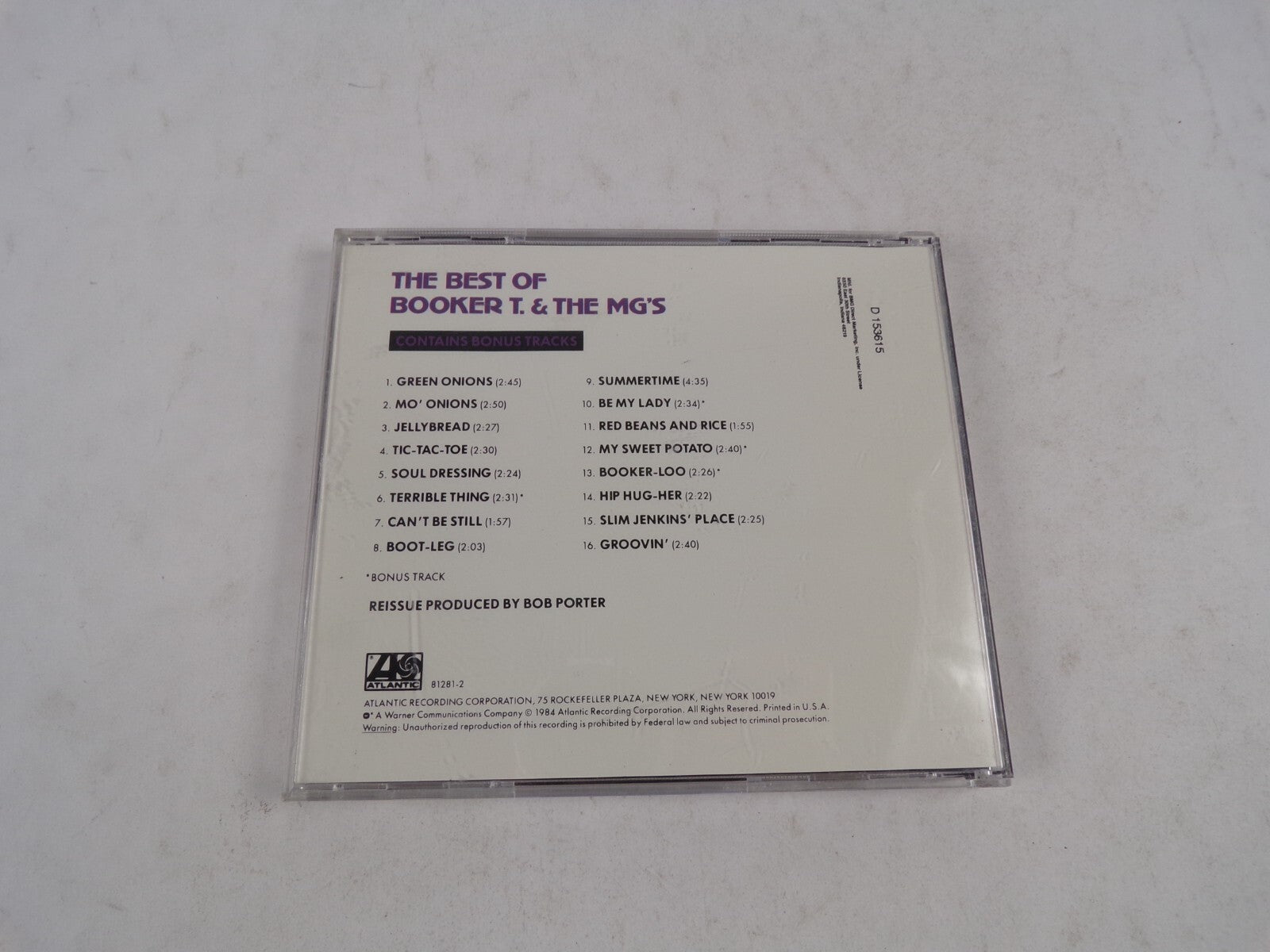 The Best Of Booker T&The Mg's Green Onions Mo' Onions Jellybread Tic-Tac-ToCD#31