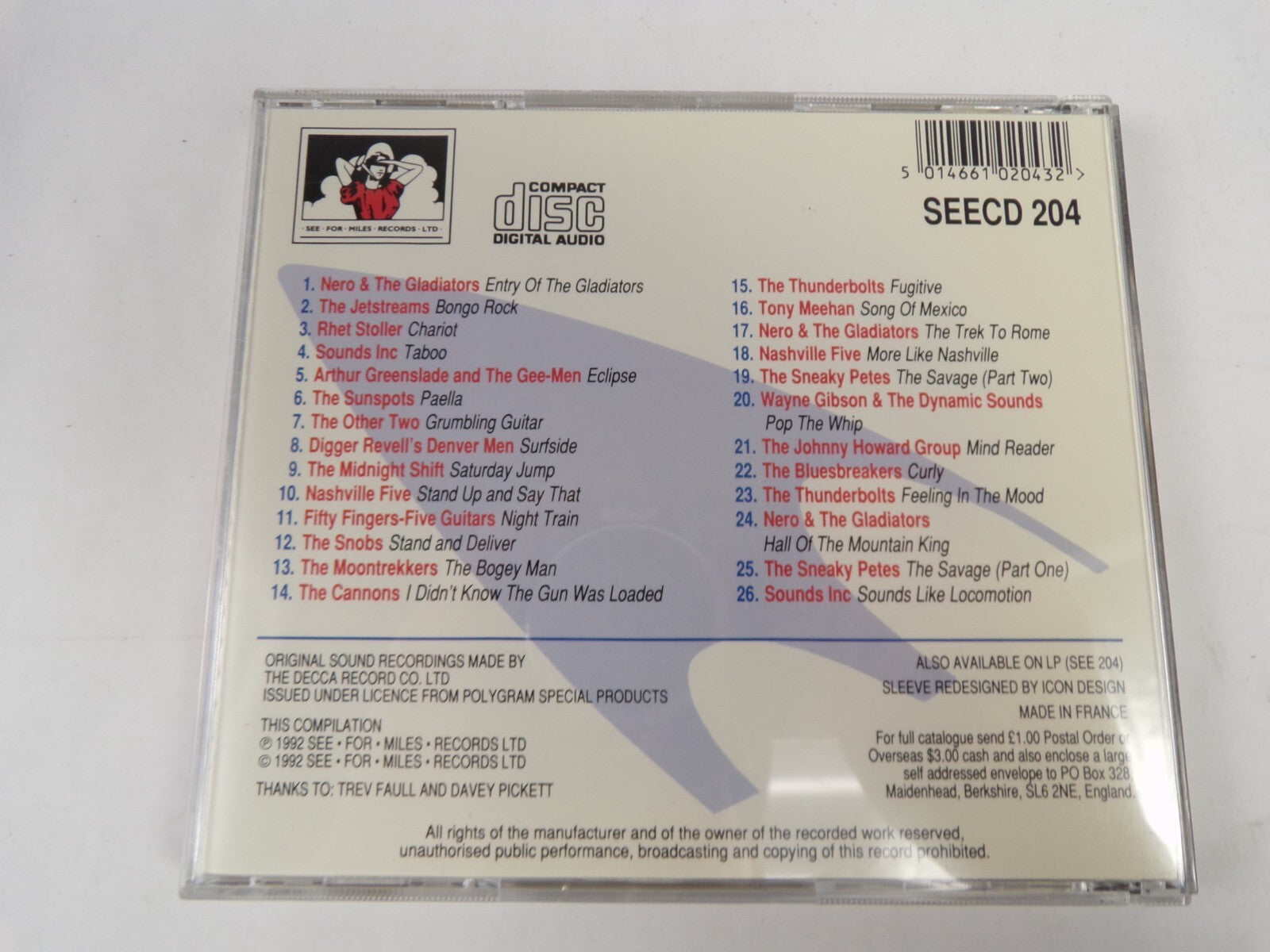 Deccade Of Instrumentals Plus See For Miles Records 1959 - 1967 CD #19