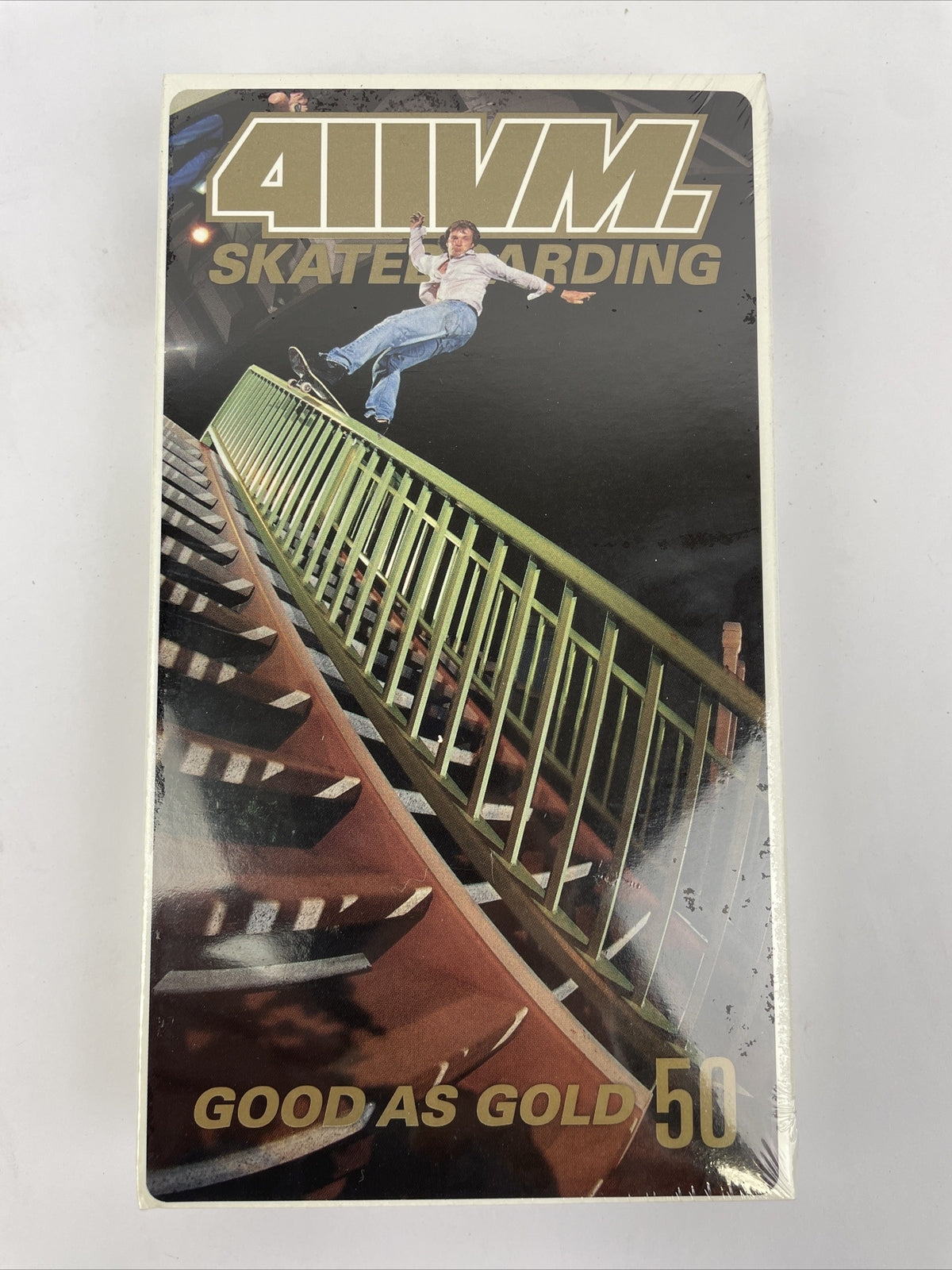 Factory sealed Good as Gold Skate Video Magazine Issue #50 VHS featuring vintage skateboarding footage and collectible retro media.