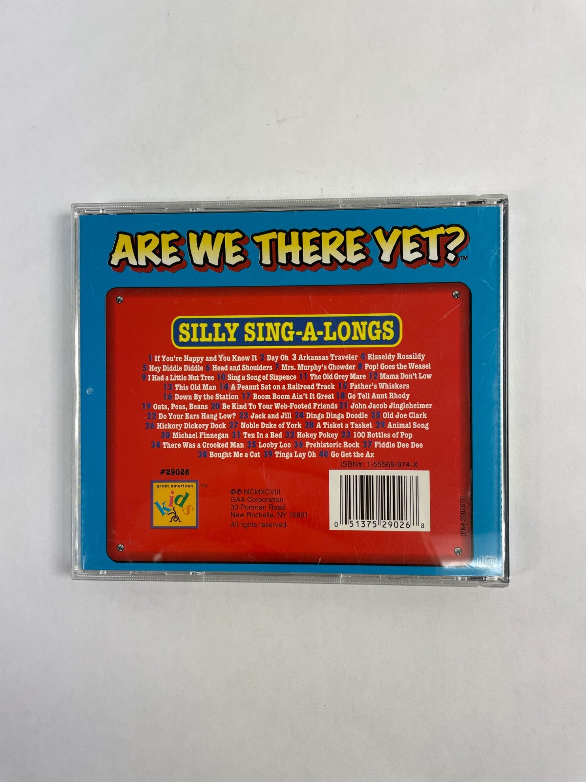 Are We There Yet? Silly Sing-A-Longs If You're Happy And You Know It Day OhCD#72