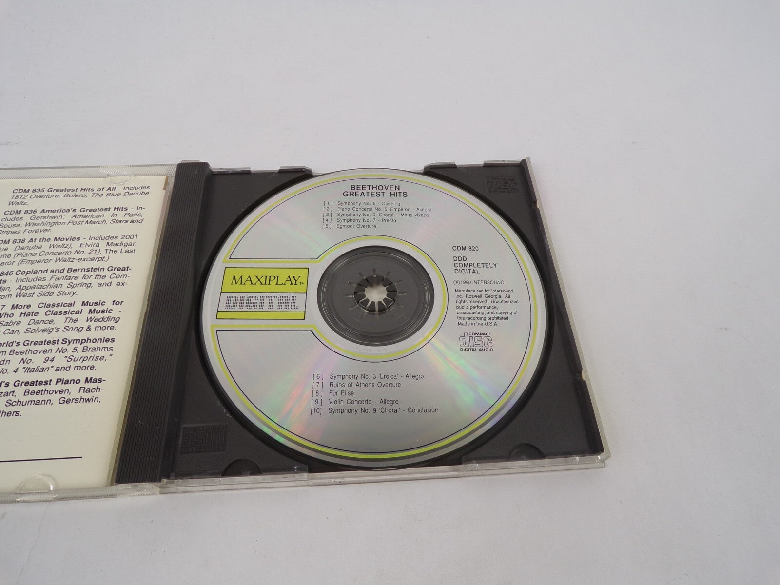 Beethoen Greatest Hits Proarte Symphony Piano Concerto Symphony Egmont OverCD#69