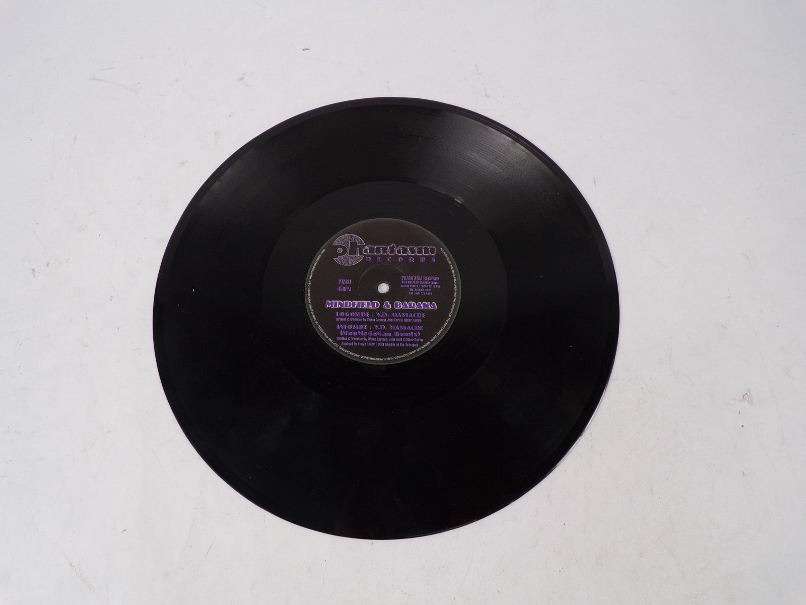 Phantasm Records Mindfield & Baraka ManMademan Remix Vinyl Record