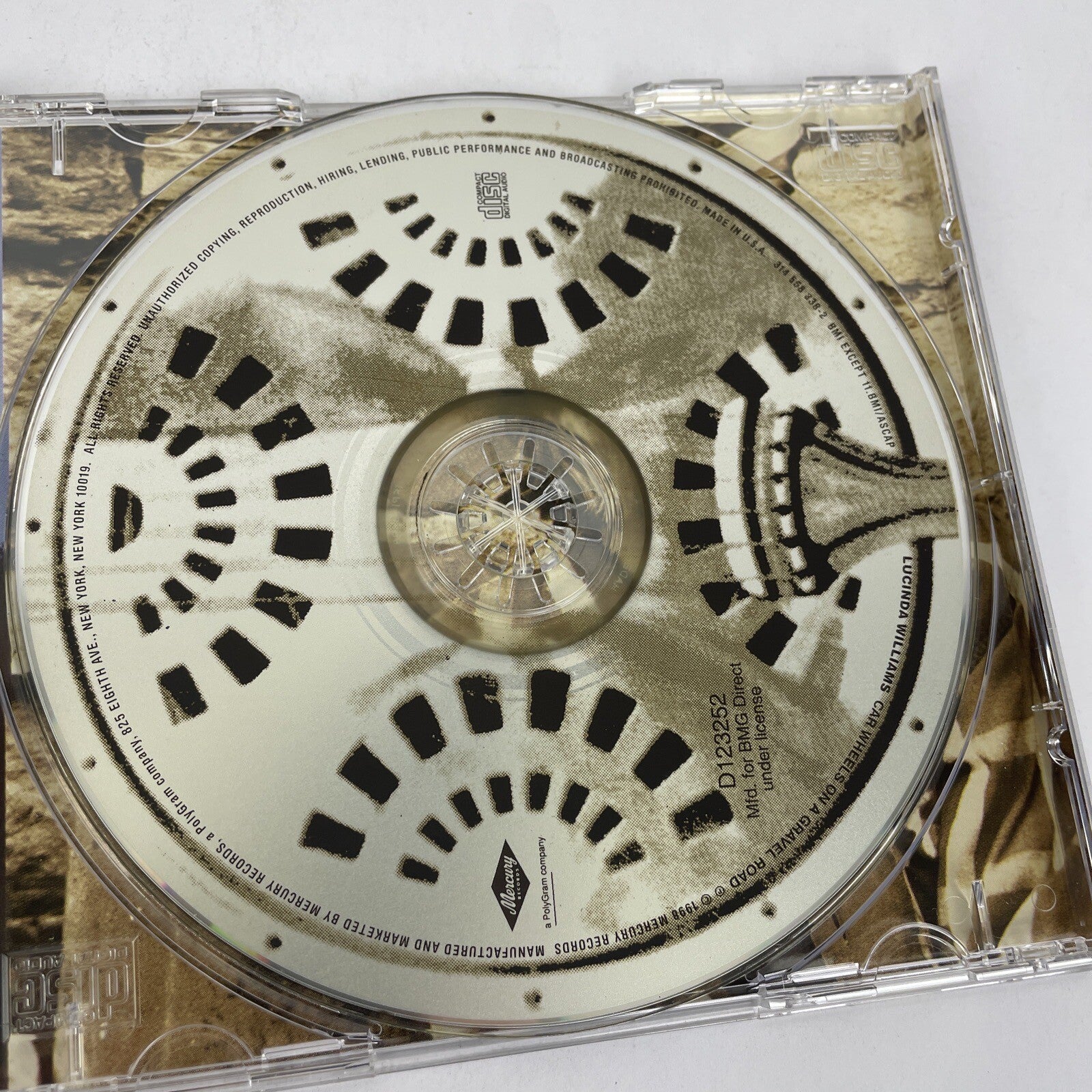 Lucinda Williams : Car Wheels On a Gravel Road Digital Audio CD 1998 Mercury UVW