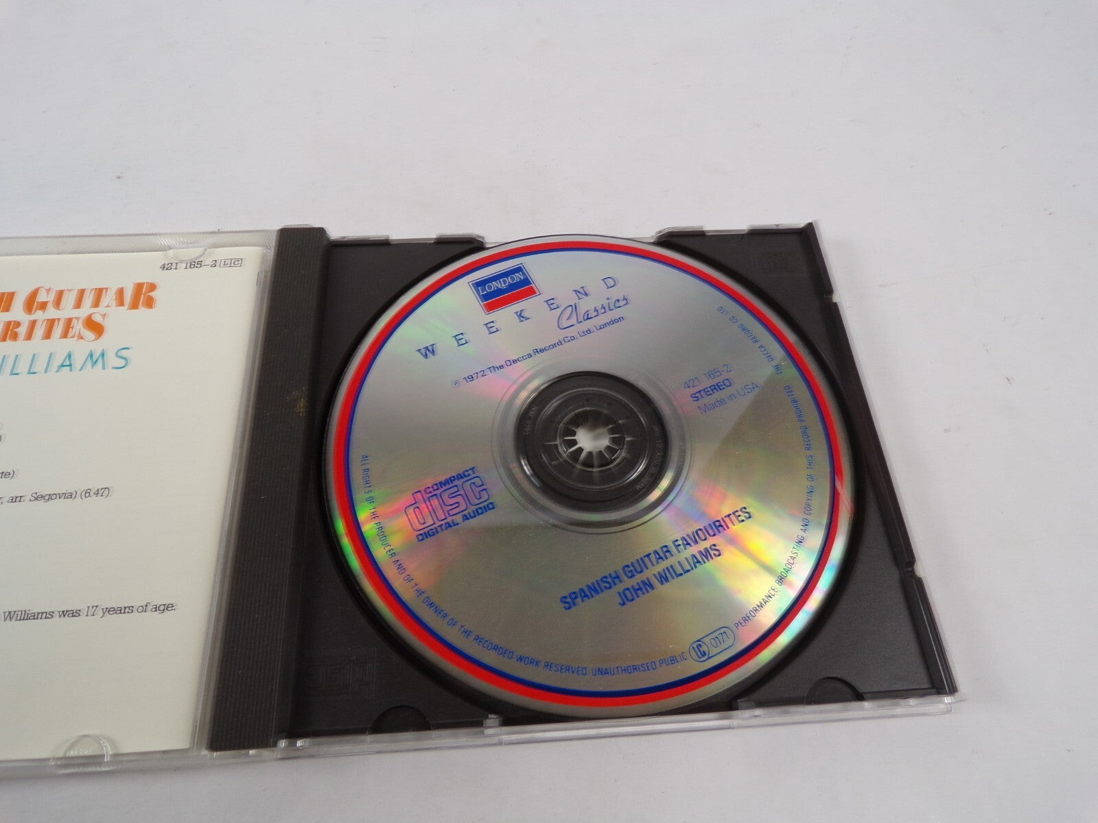 Spanish Guitar Favourites John Williams London CD#44