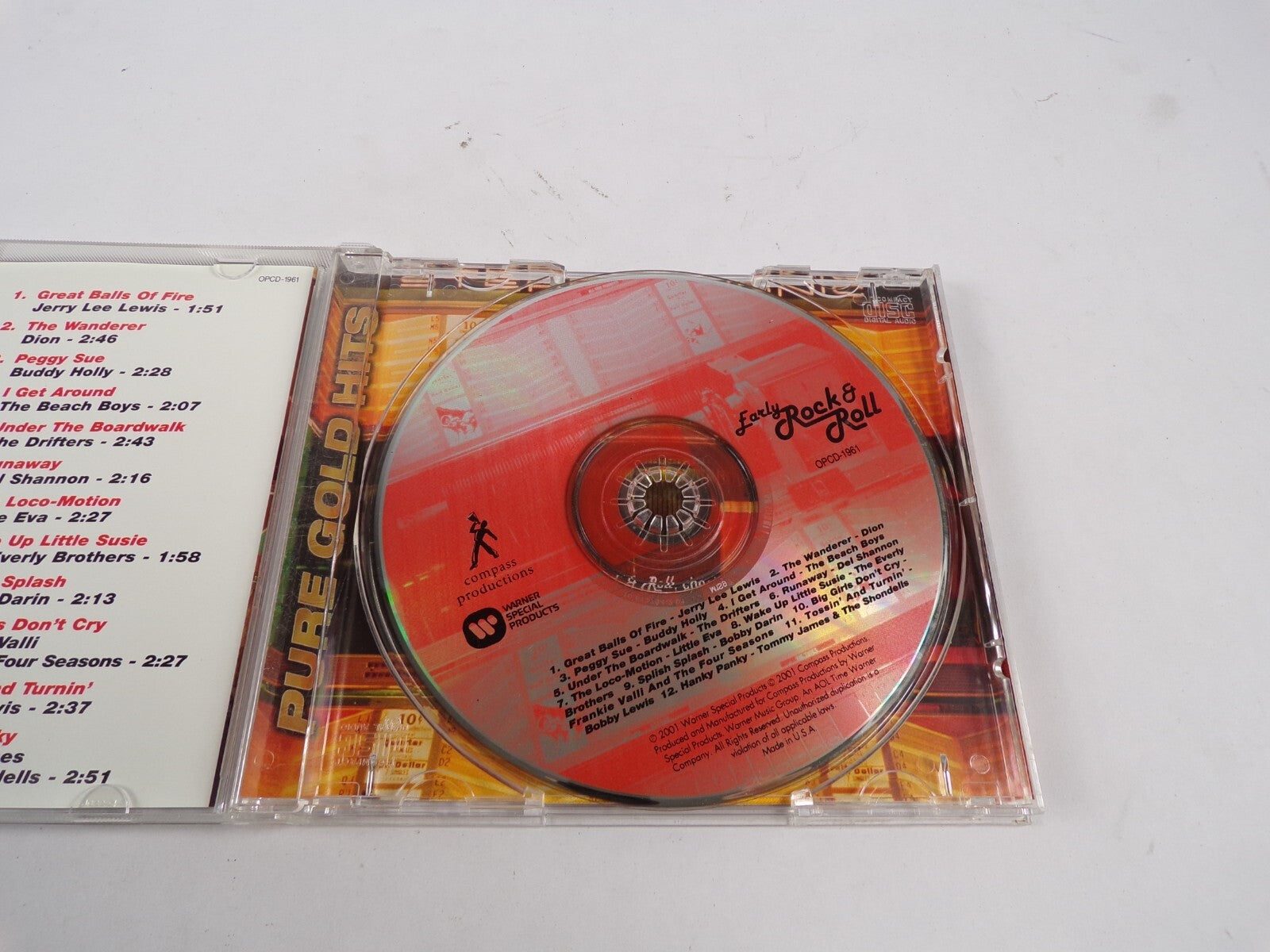 Early Rock and Roll Pure Gold Hits Great Balls of Fire The Wanderer CD#48