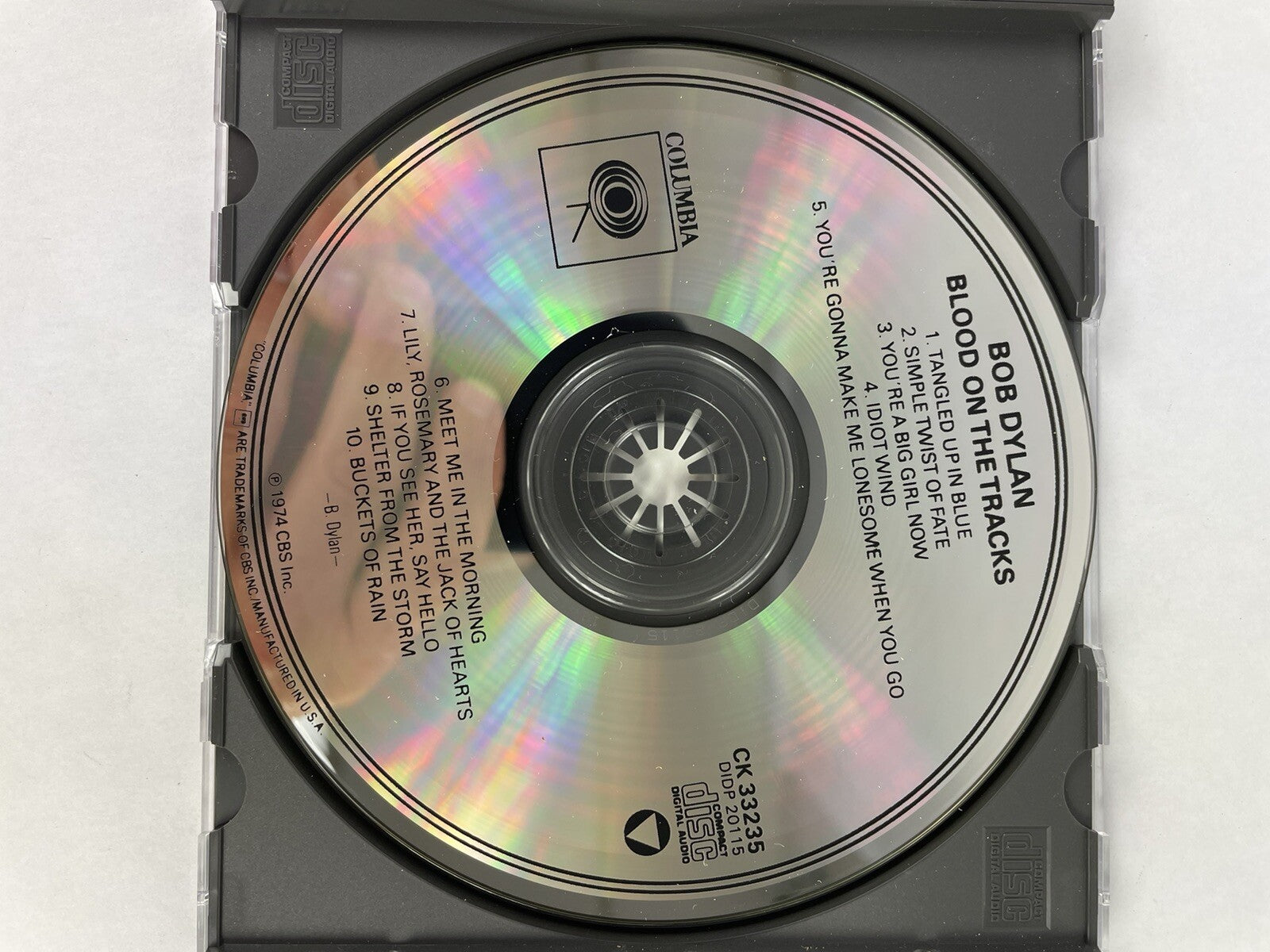 Bob Dylan - Blood on the Tracks Rock 1 Disc CD.     #7