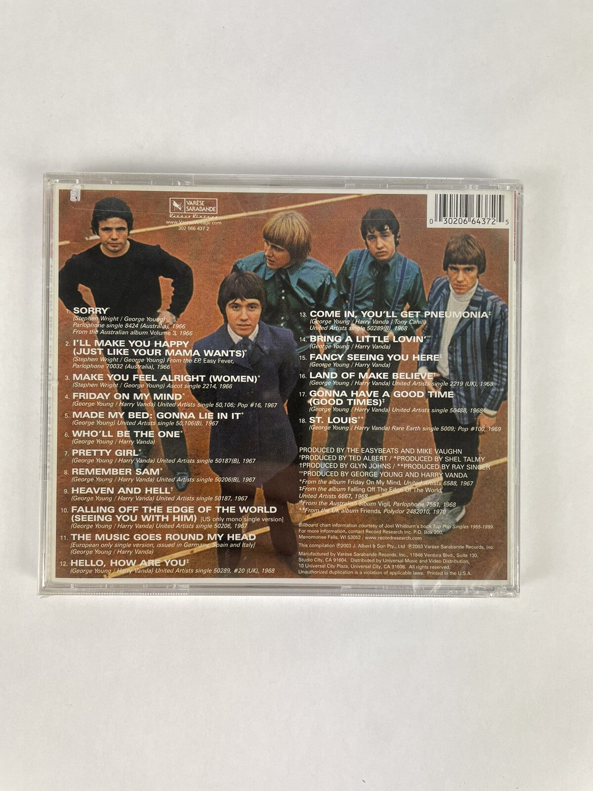 The Easybeats -The Very Best of The Easybeats  (CD, 2003)    #6