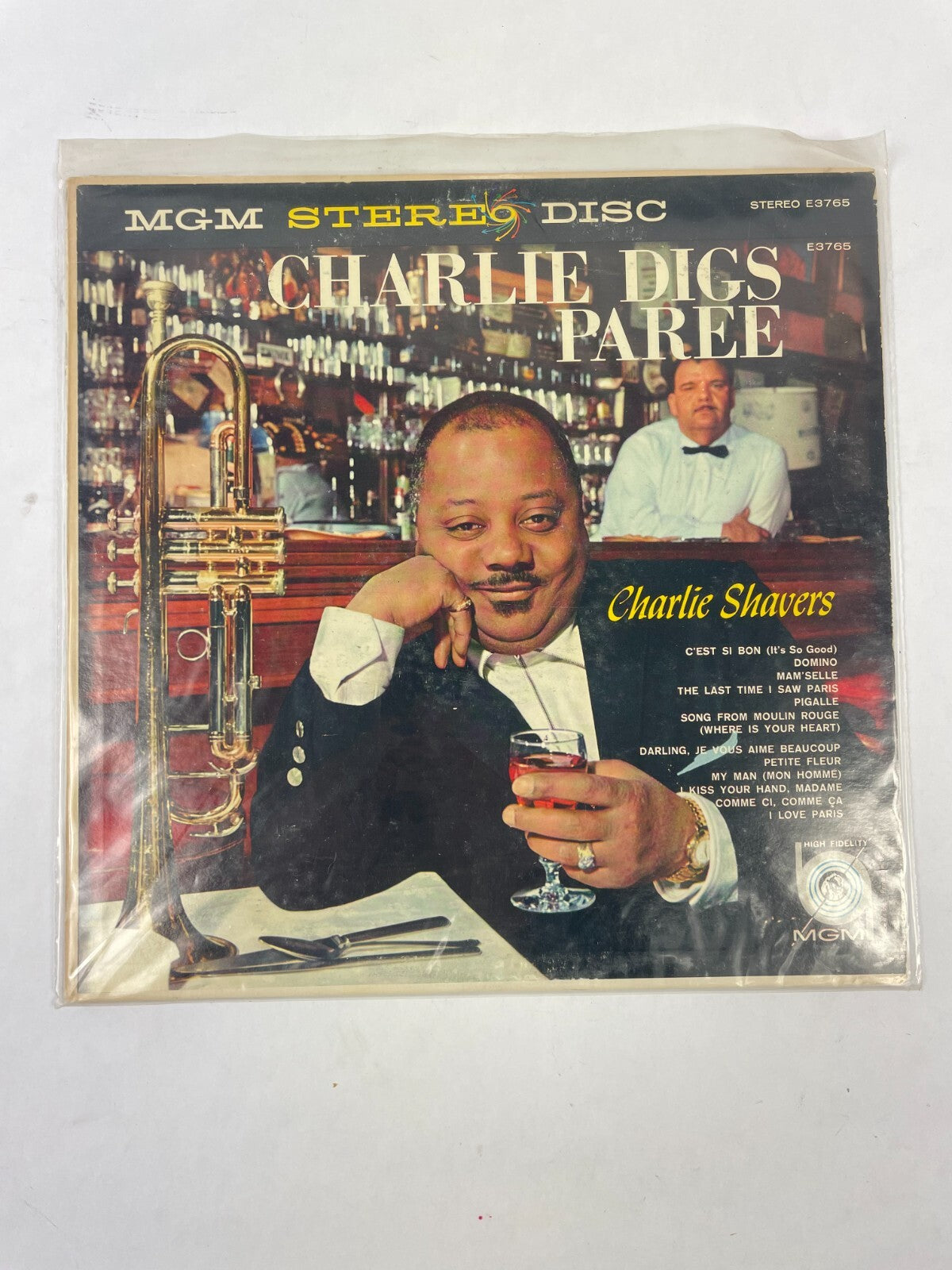Charlie Digs Paree MGM Stereo Disc Charlie Shavers Mam Selle Vinyl Record