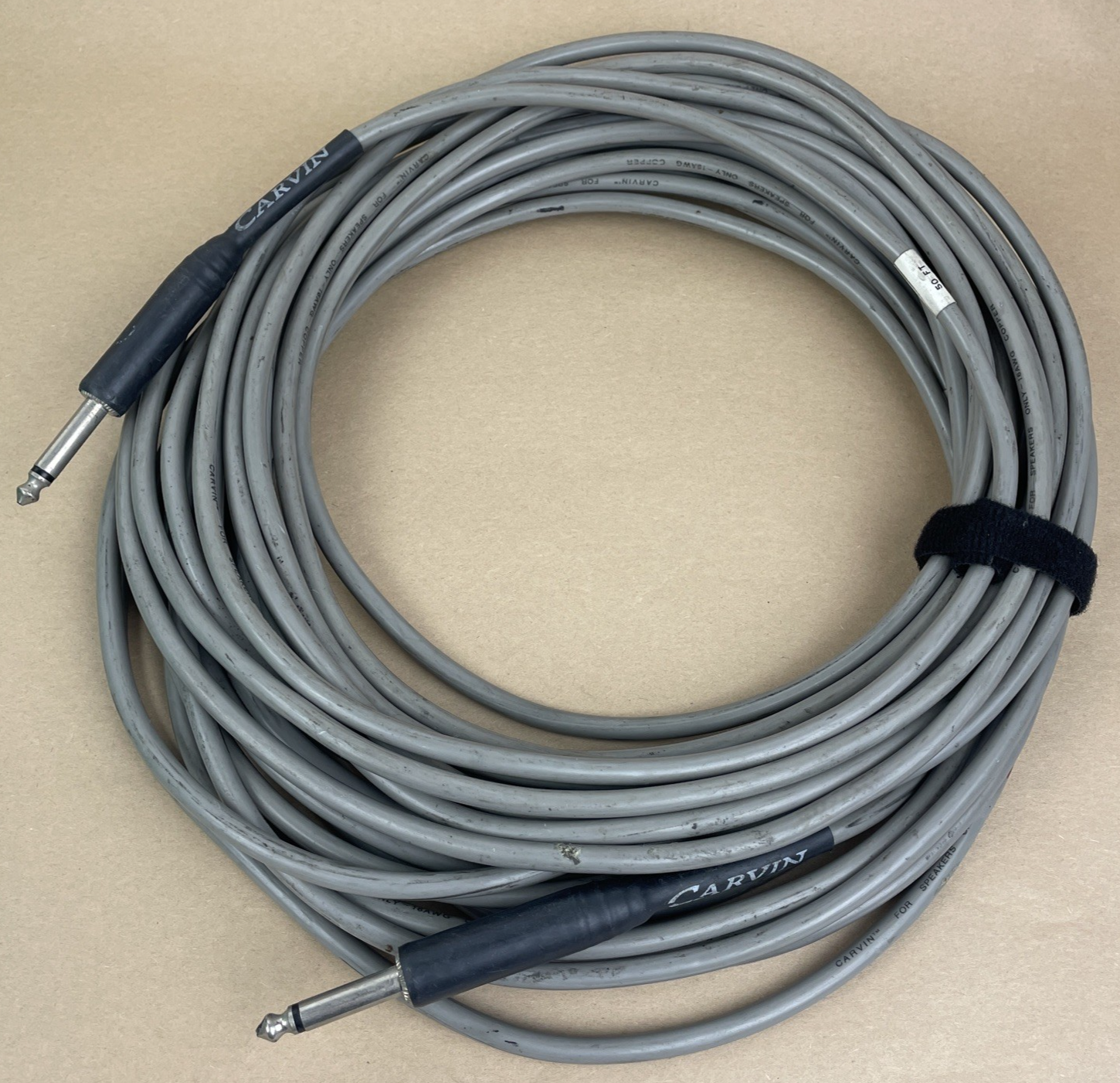 OEM CARVIN Mic Microphone Guitar Cord Connection Male 1/4" TS Jack 50' 50 Feet