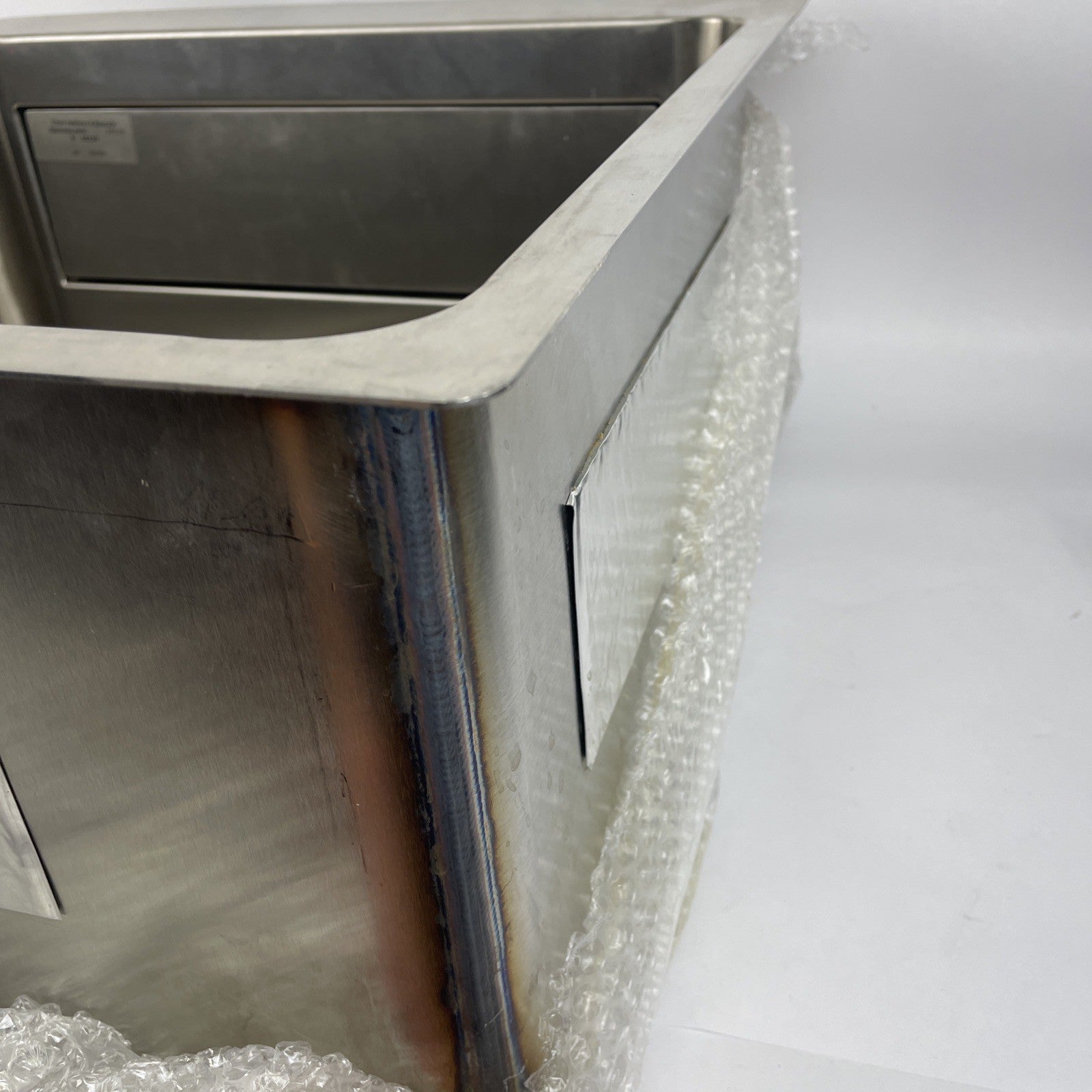 Julien Stainless steel sink w Interior Tilting Door - JUL SS03144 OD 19.5" x 20"