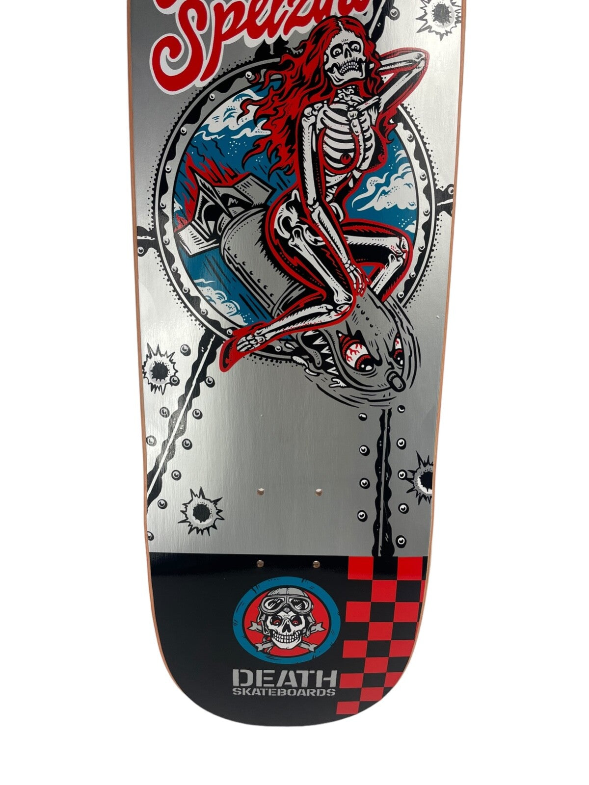 Death Skateboards Charlie Spelzini Pro 8.625-inch pool shape skateboard deck with free shipping.