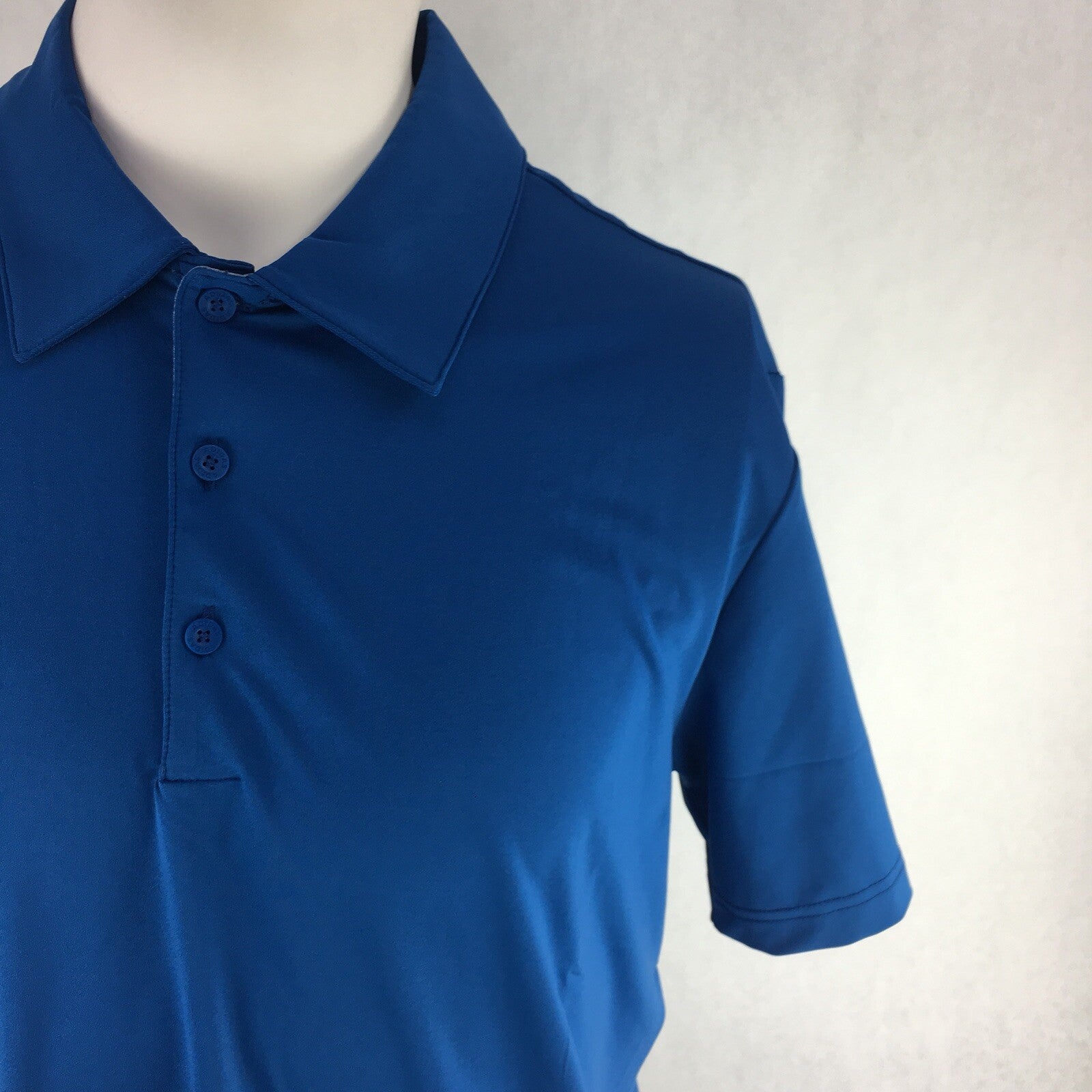 Adidas Golf Men's Ultimate 2.0 Solid Blue Polo Shirt Medium
