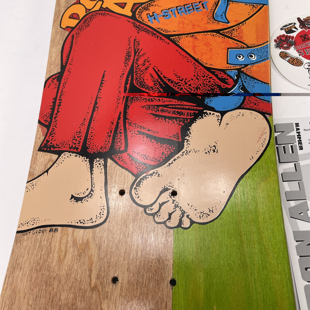 RON ALLEN "INSANE" RE-Issue Deck H-Street Skateboards Watson Laminates 08 / 166