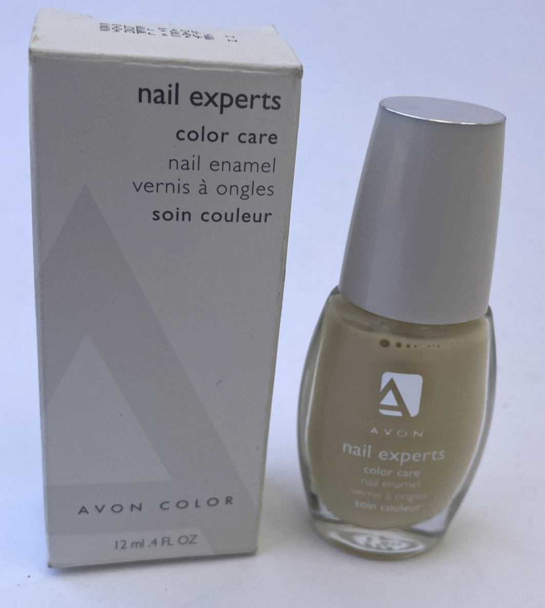 Avon Nail Experts Color Care Nail Polish Enamel " Pale Pink " NOS