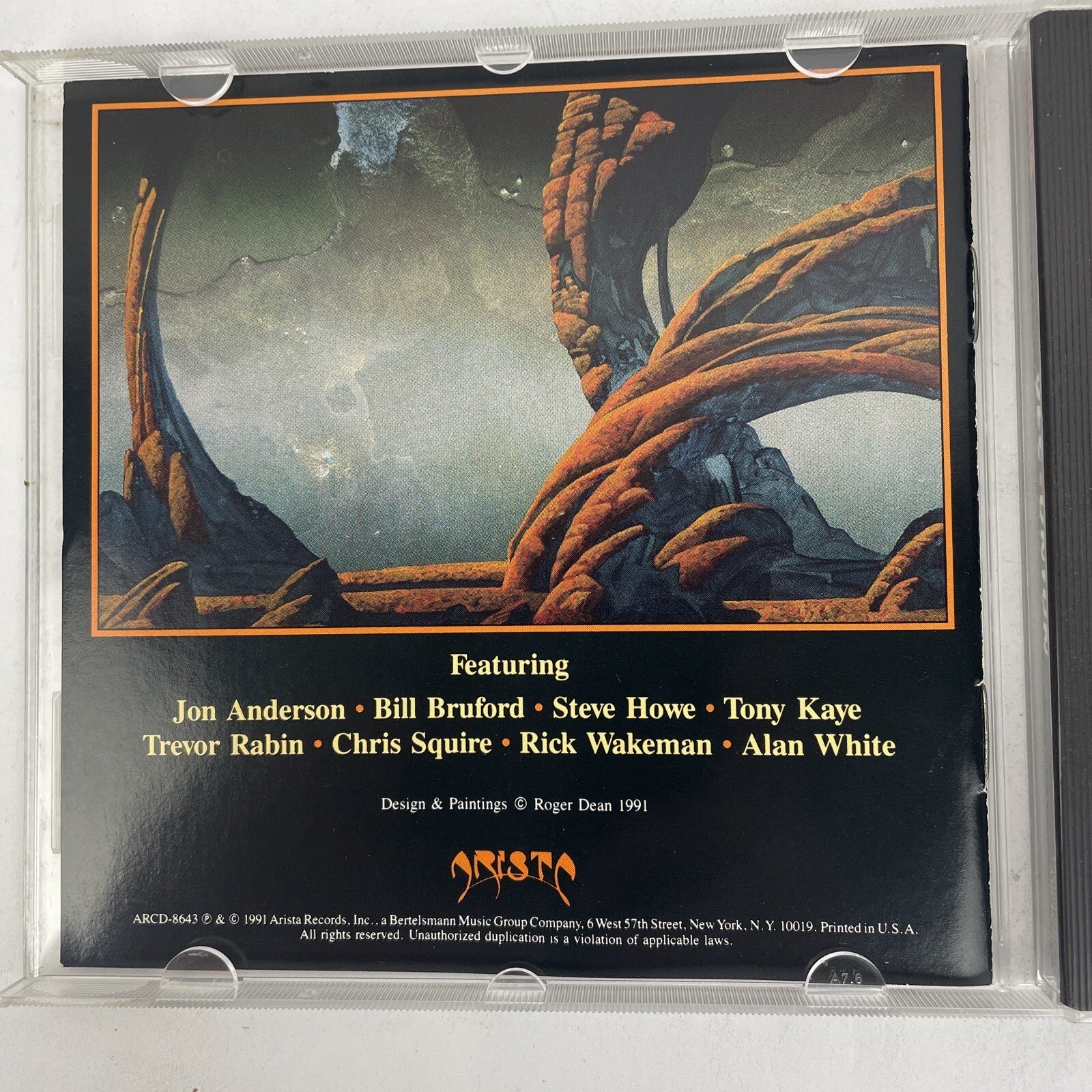 Yes - Union  ( Digital Audio CD, Apr - 1991, Arista Records ) VGC