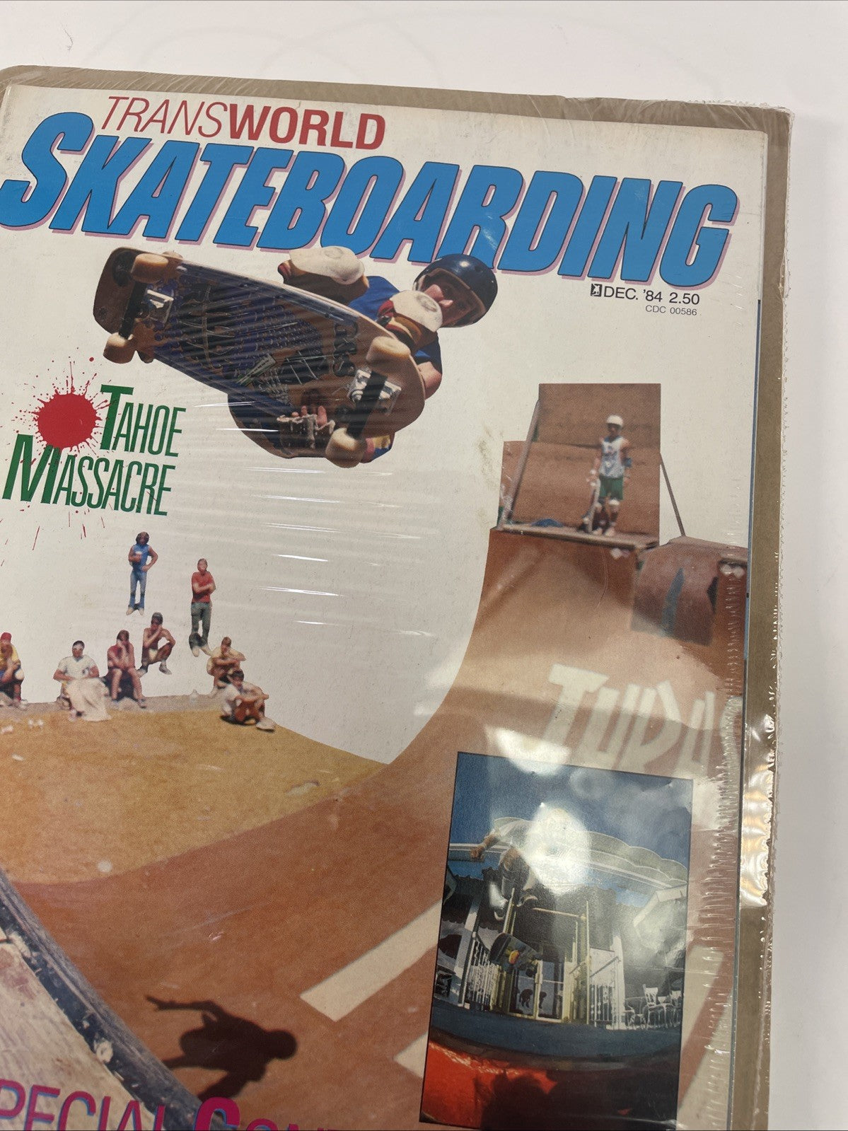 Transworld skateboarding Magazine December 1984 Billy Ruff Cover Tahoe Massacre