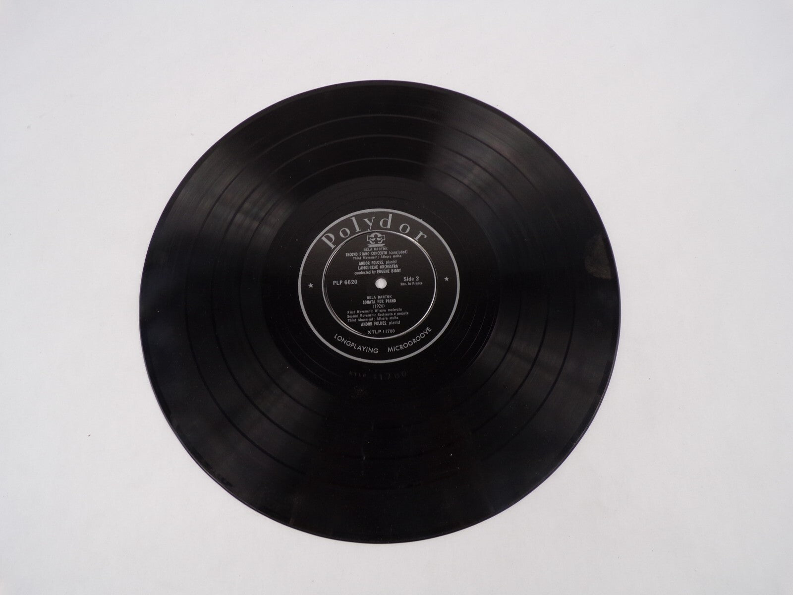 Bela Bartok Second Piano Concerto Allegro Adagio-Prestn-Adagio Vinyl Record