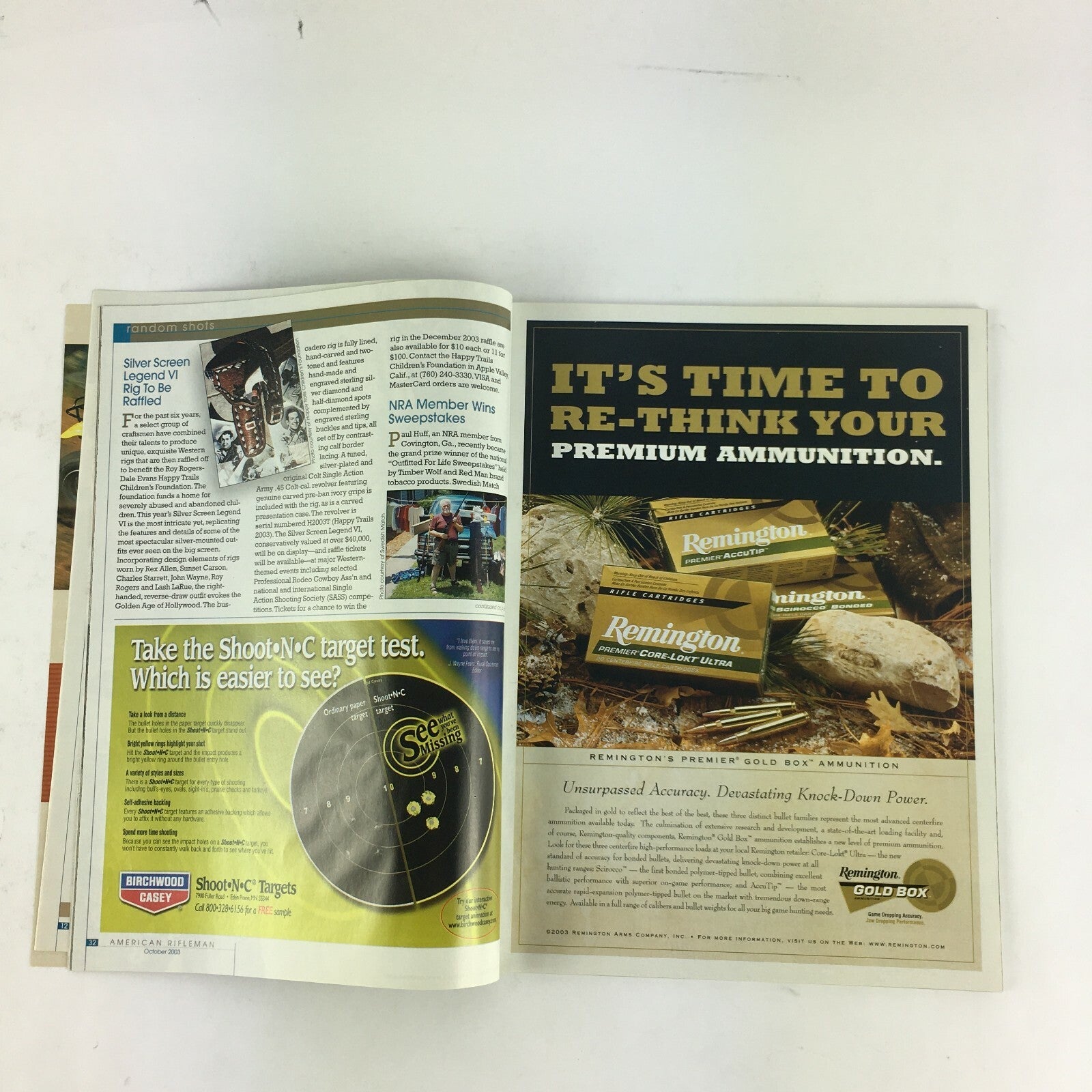 October 2003 American Rifleman Magazine Gun Up Nothing American-Made
