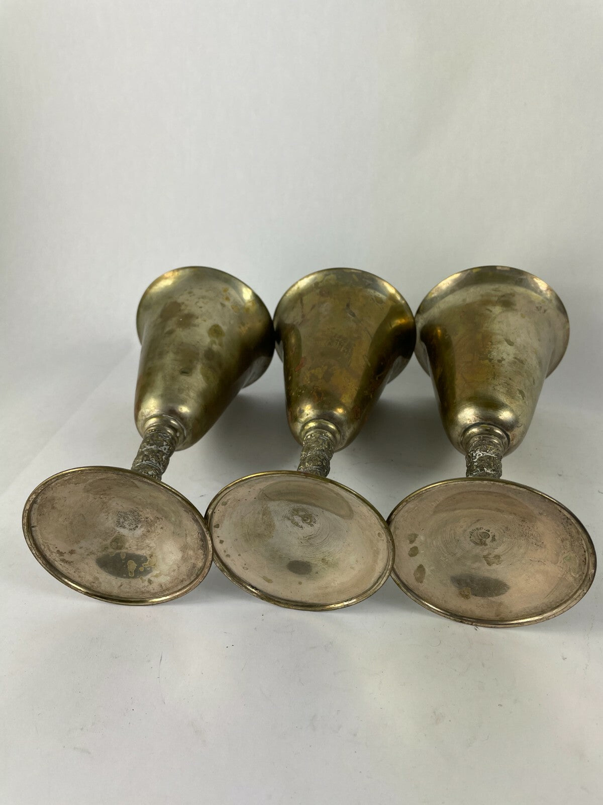 Metal Decotrative Crafted Cup Home Decor Lot of 3
