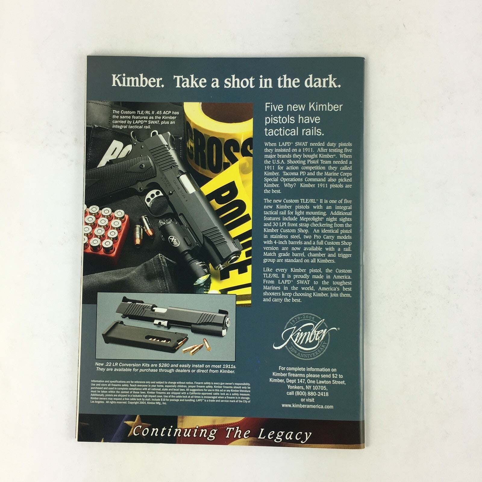 November 2004 American Rifleman Magazines Gun Bans Ammo Bans Junk Lawsiuts 