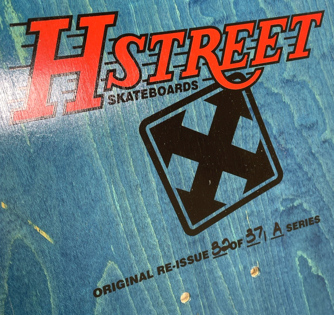 H-STREET SKATEBOARDS ART GODOY 1988 Sea Turtle SKATEBOARD DECK USA MADE A Series