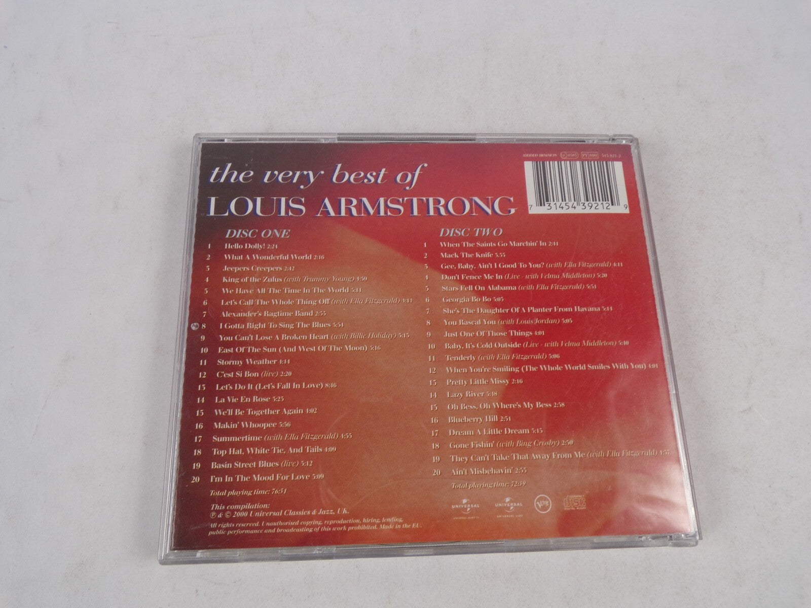 The Very Best Of Louis Armstrong What a Wonderful World Mack The Knife CD#19