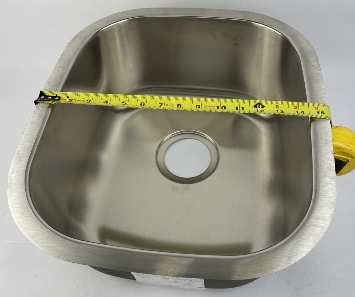 Julien J18 Stainless Steel Single Bowl Undermount Rectangular Kitchen Sink 16 in