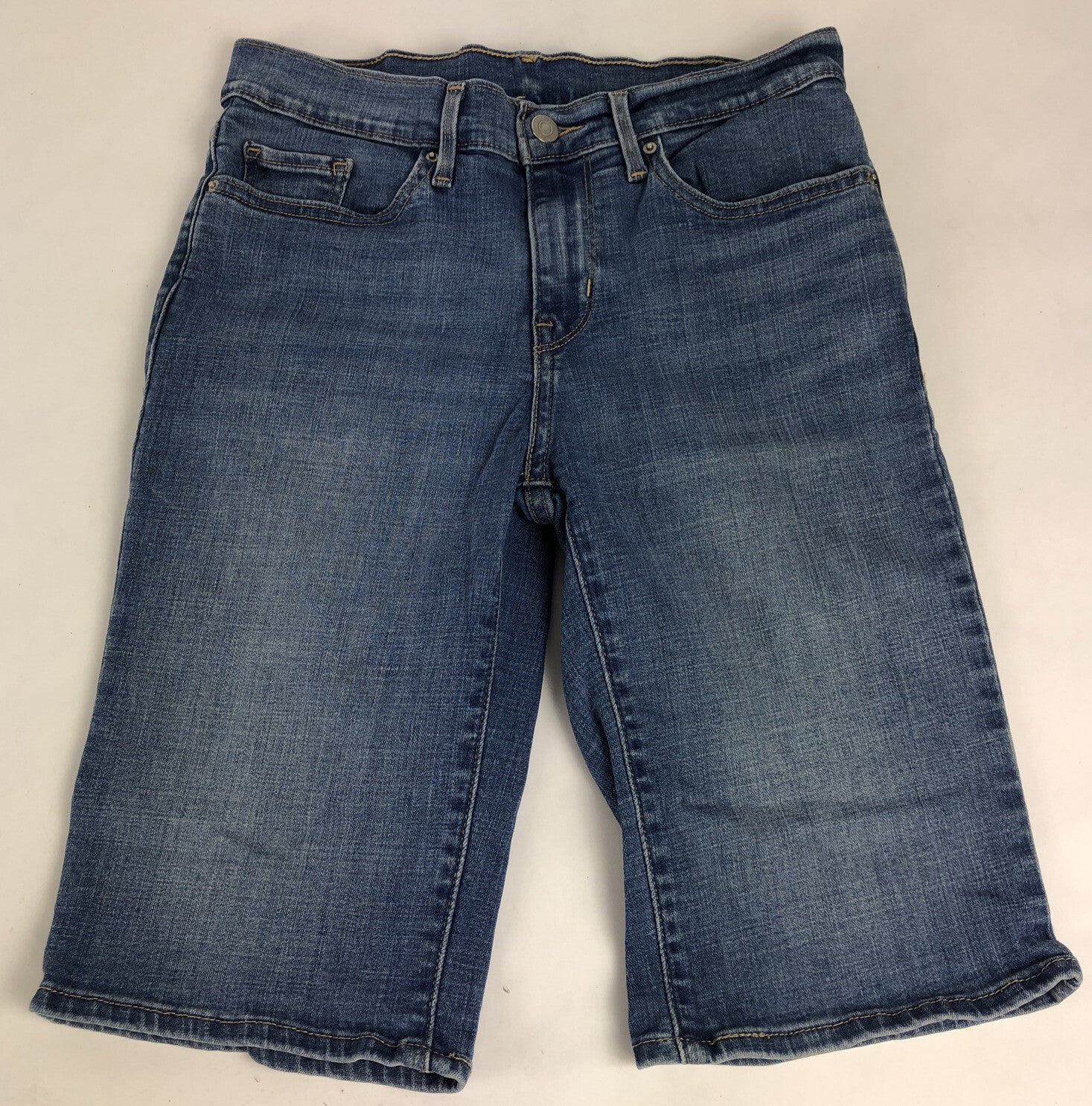Levi’s Denim Stretch Fit Shorts Zipper Fly Levis Women's Size 27 - Daisy Dukes