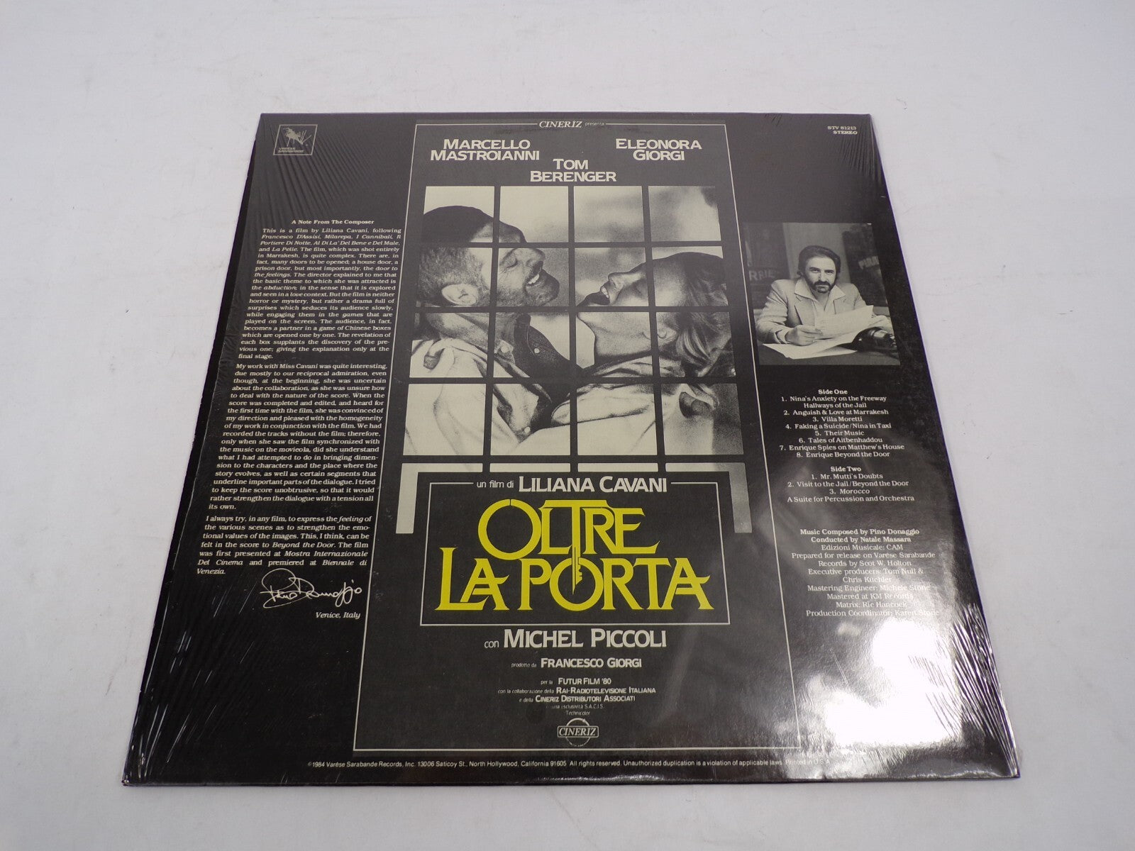 Oltre Laporta Music Composed by Pino Donaggio by Natale Massara Vinyl Record