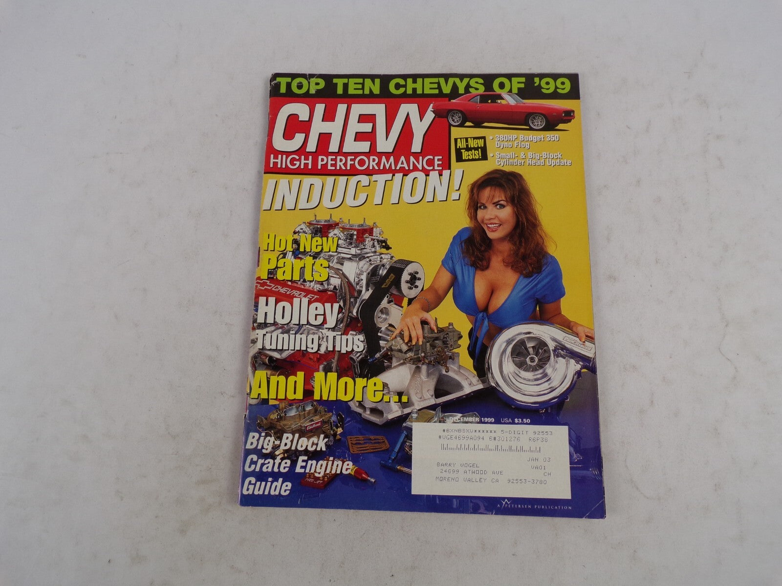 December 1999 Chevy High Performance Induction! Top Ten Chevys Of '99 Hot New