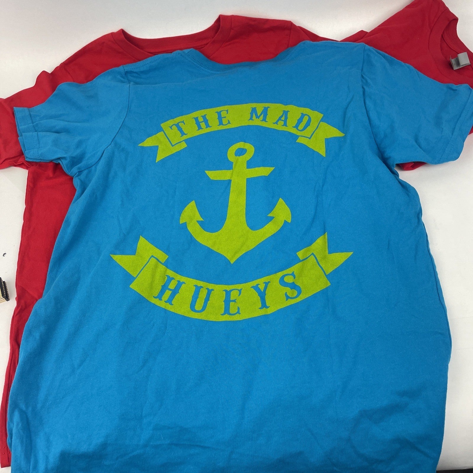 Lot of 3 x NEW Original THE MAD HUEYS Ocean Fishing T-Shirts 2 x Red 1 x Teal
