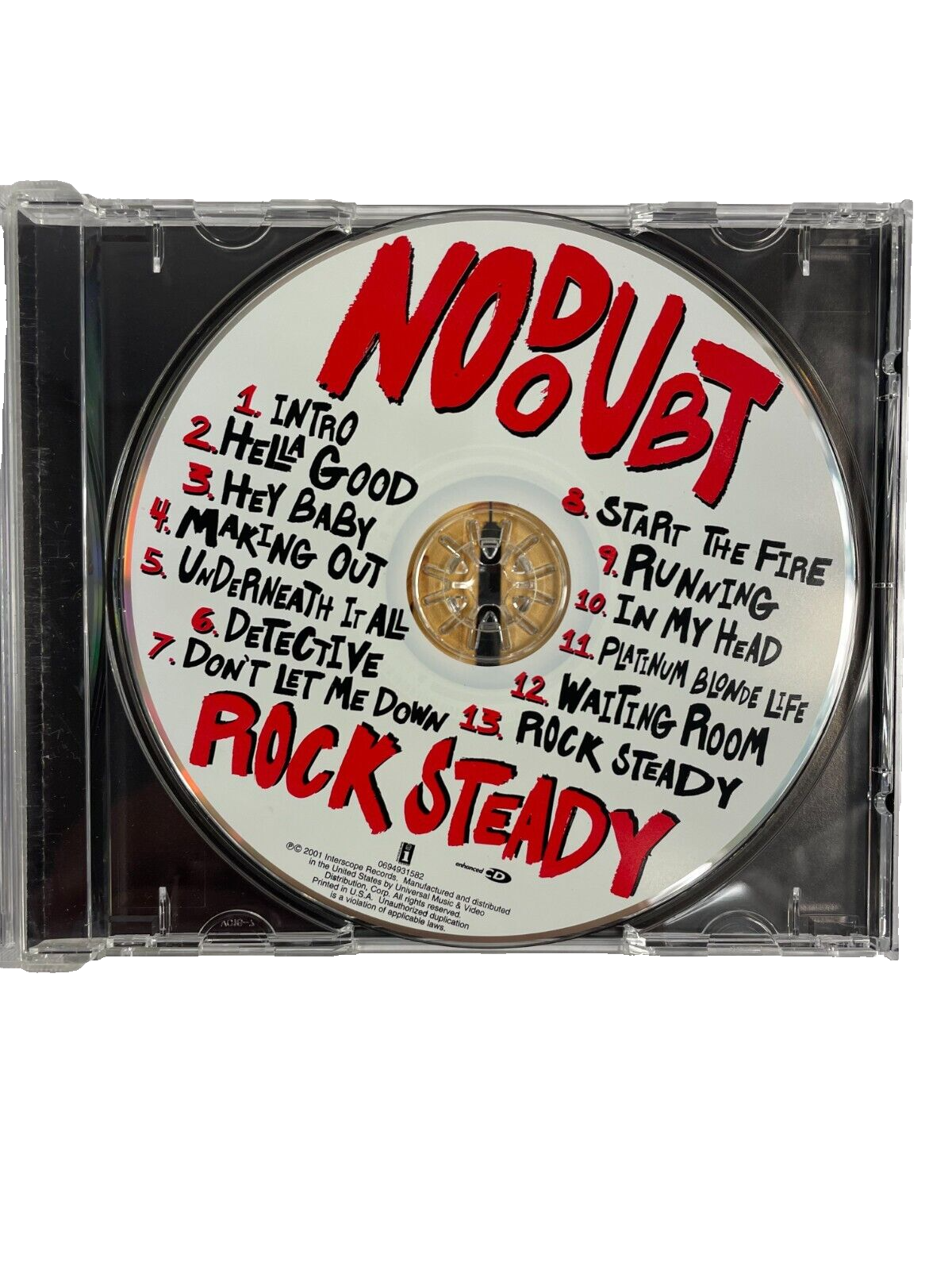 No Doubt Rock Steady Intro Hella Good Hey Baby Making Out Detective #M-N-O