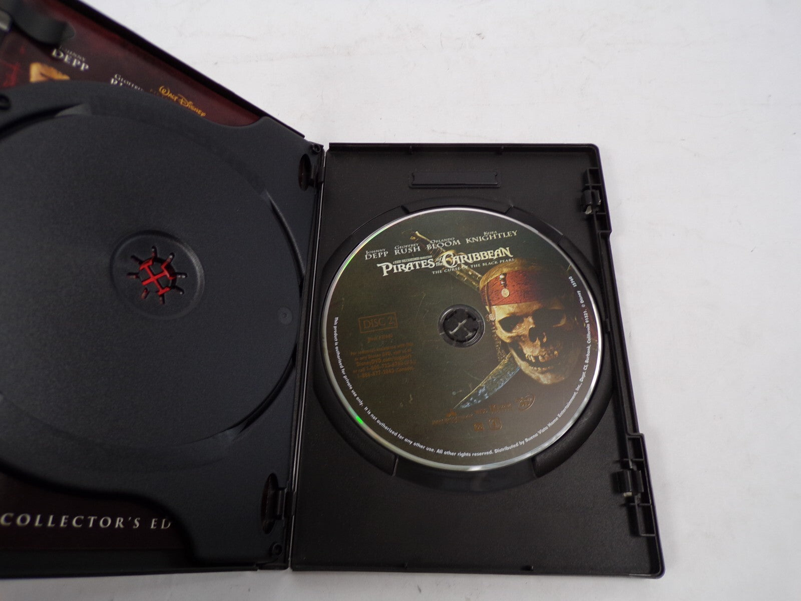 Pirates of The Caribbean The curse of the Black Pearl Jonny Depp Rush DVD Movies