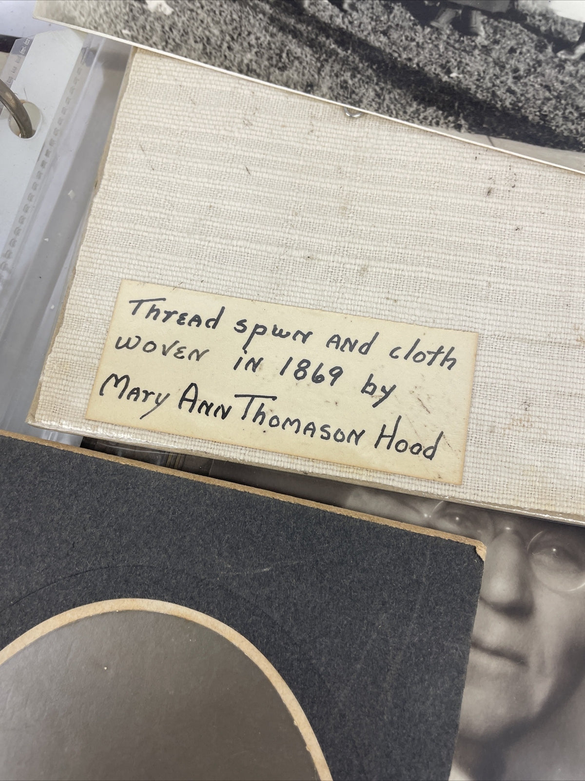 Antique Picture Album w/ tintypes B&W photos with Stories - LOOK