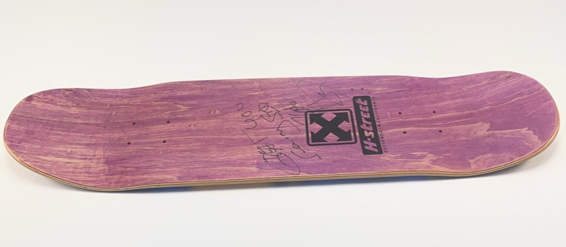H-STREET Matt Hensley Vista Pole Swinger Skateboard Deck Signed 32.5" x 9"