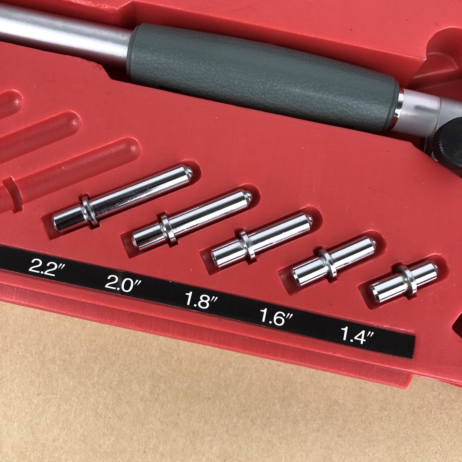 Vintage MSC Industrial Supply DIAL BORE GAGE SET 1.4" - 2.2" LOOK Mint Condition