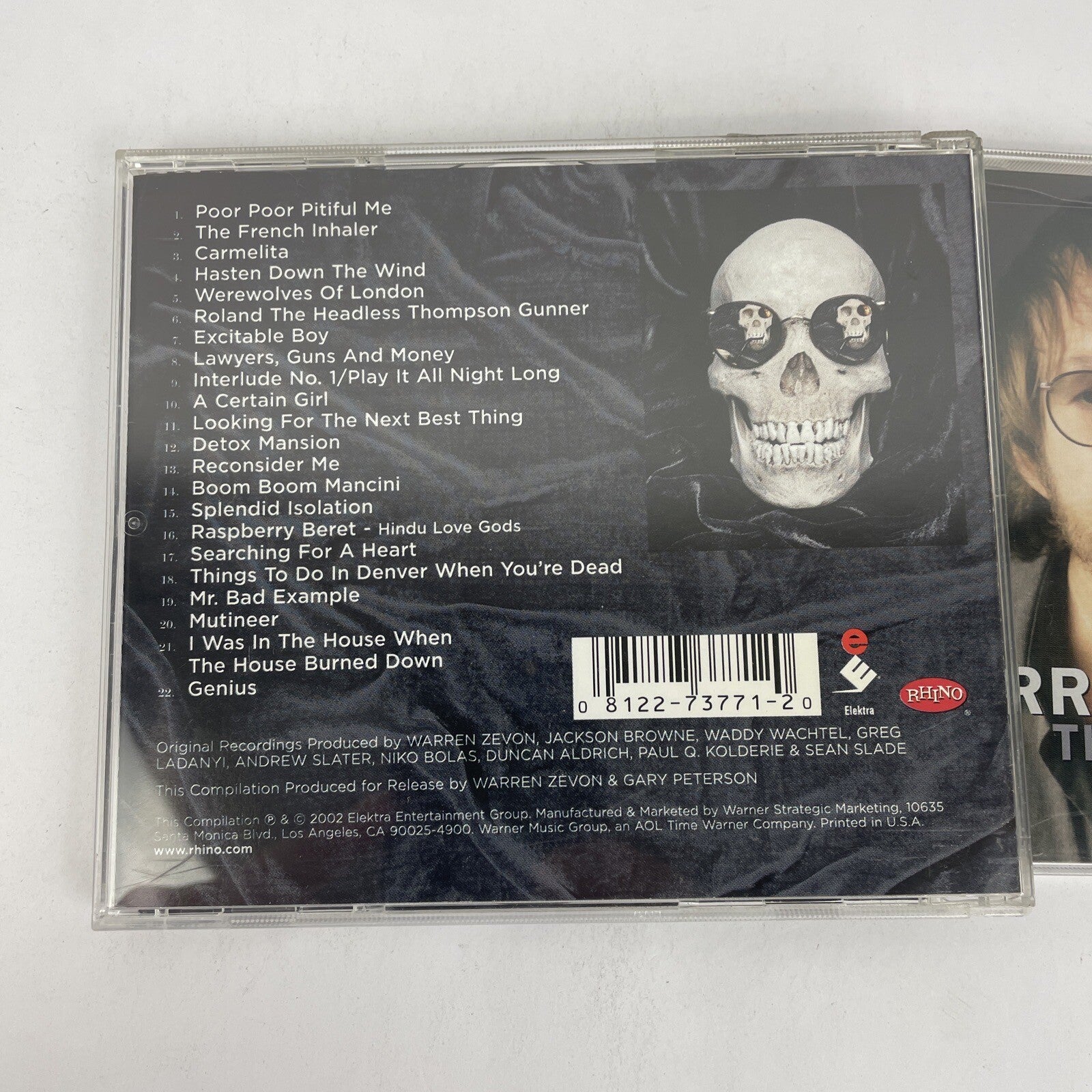 2. x Warren Zevon Audio CDs – The Wind, 2003 - W.Z. The Best Of, GENIUS, 2002