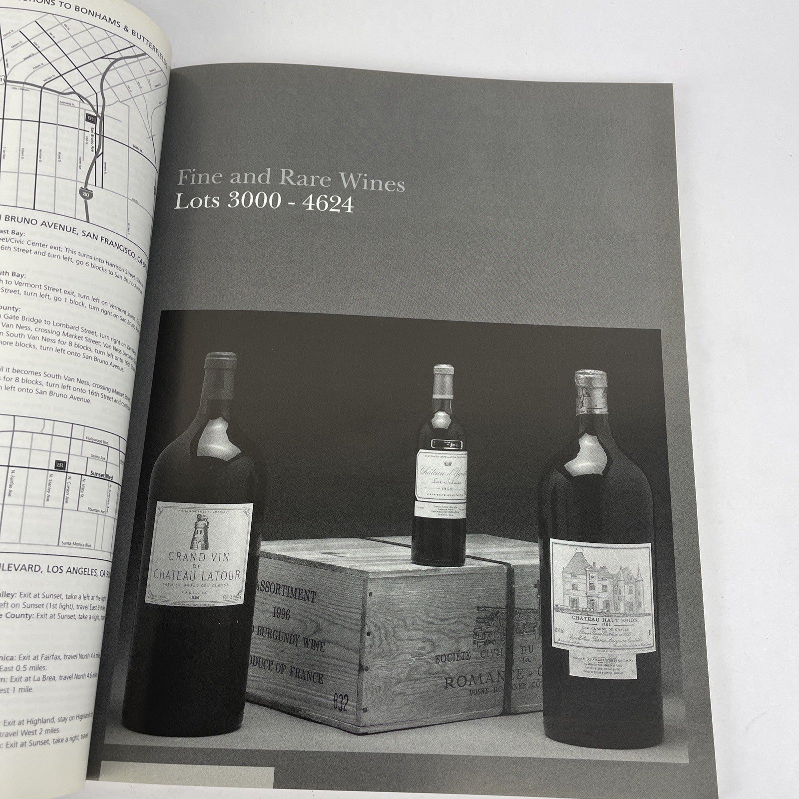 Bonhams 1793 Fine & Rare Wines Auction Catalog 2006 San Francisco / Los Angeles