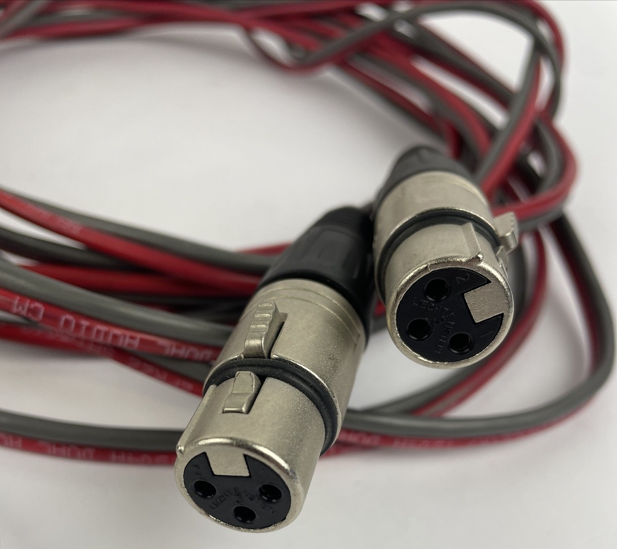 2 x Neutrik 3 Pin XLR Female to 2 x Canare 1/4"  Mono TS Male Phone Cable