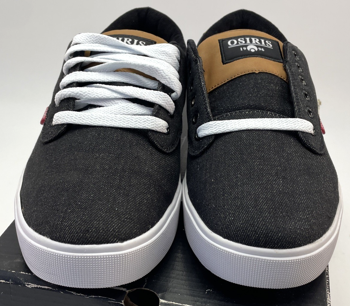 Osiris Shoes Mens " Slappy VLC Black Denim / White Low Top Sneaker Size 13
