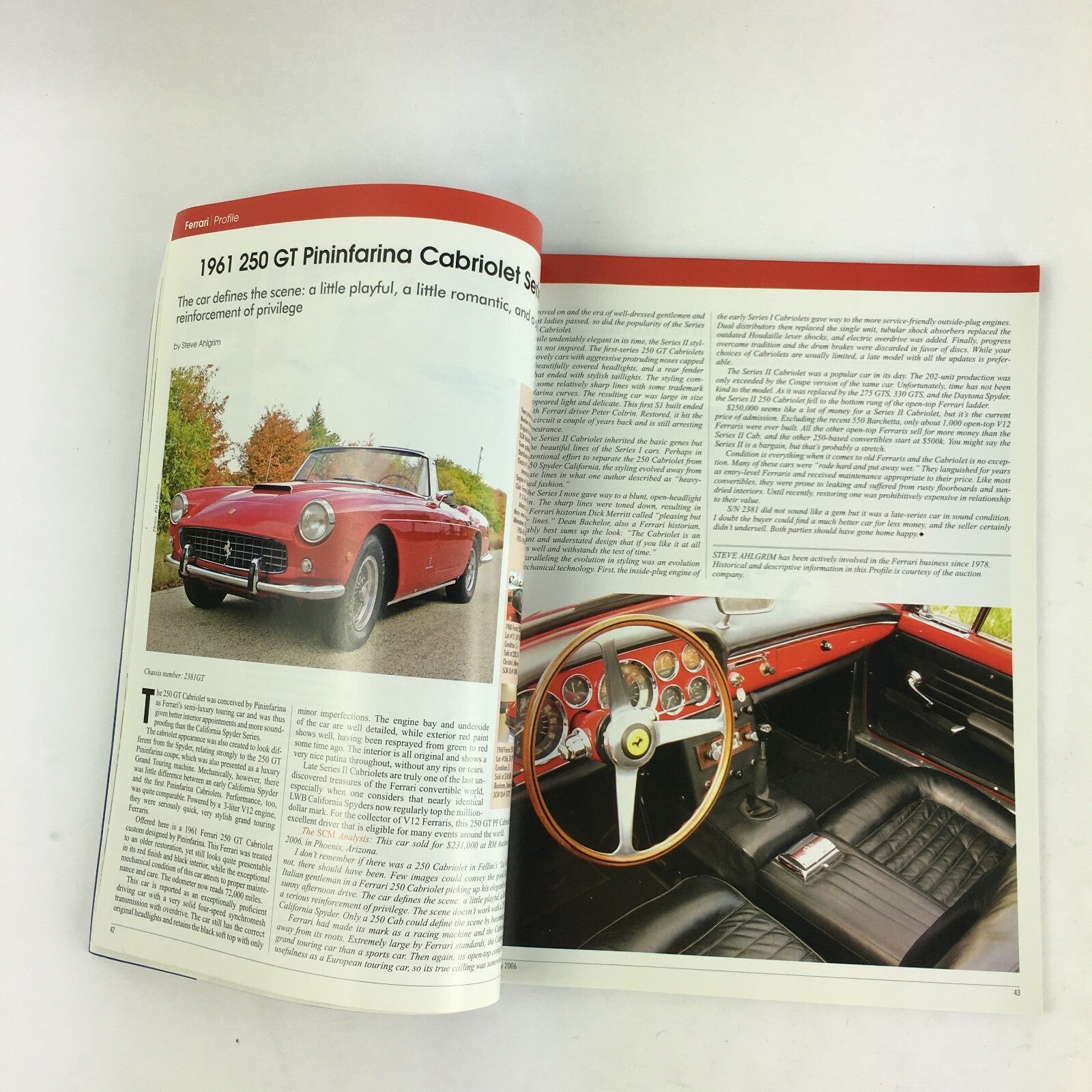 May 2006 Sports Car Market Magazine Maser 300S Chandelier Bidding Porsche Prices