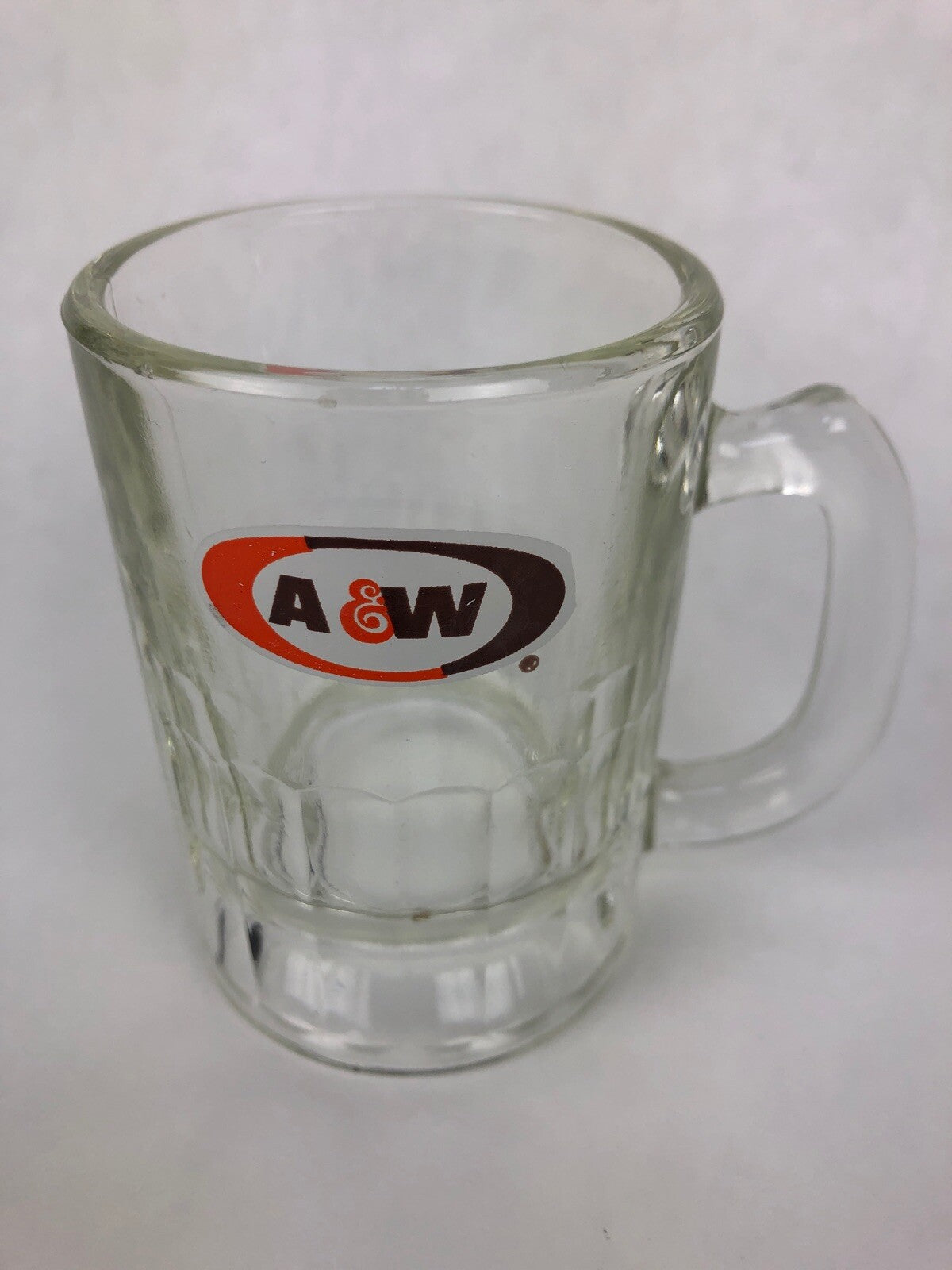 Vintage AW Root Beer Mini Oval Logo A&W Original Authentic 3" Tall Baby Mug
